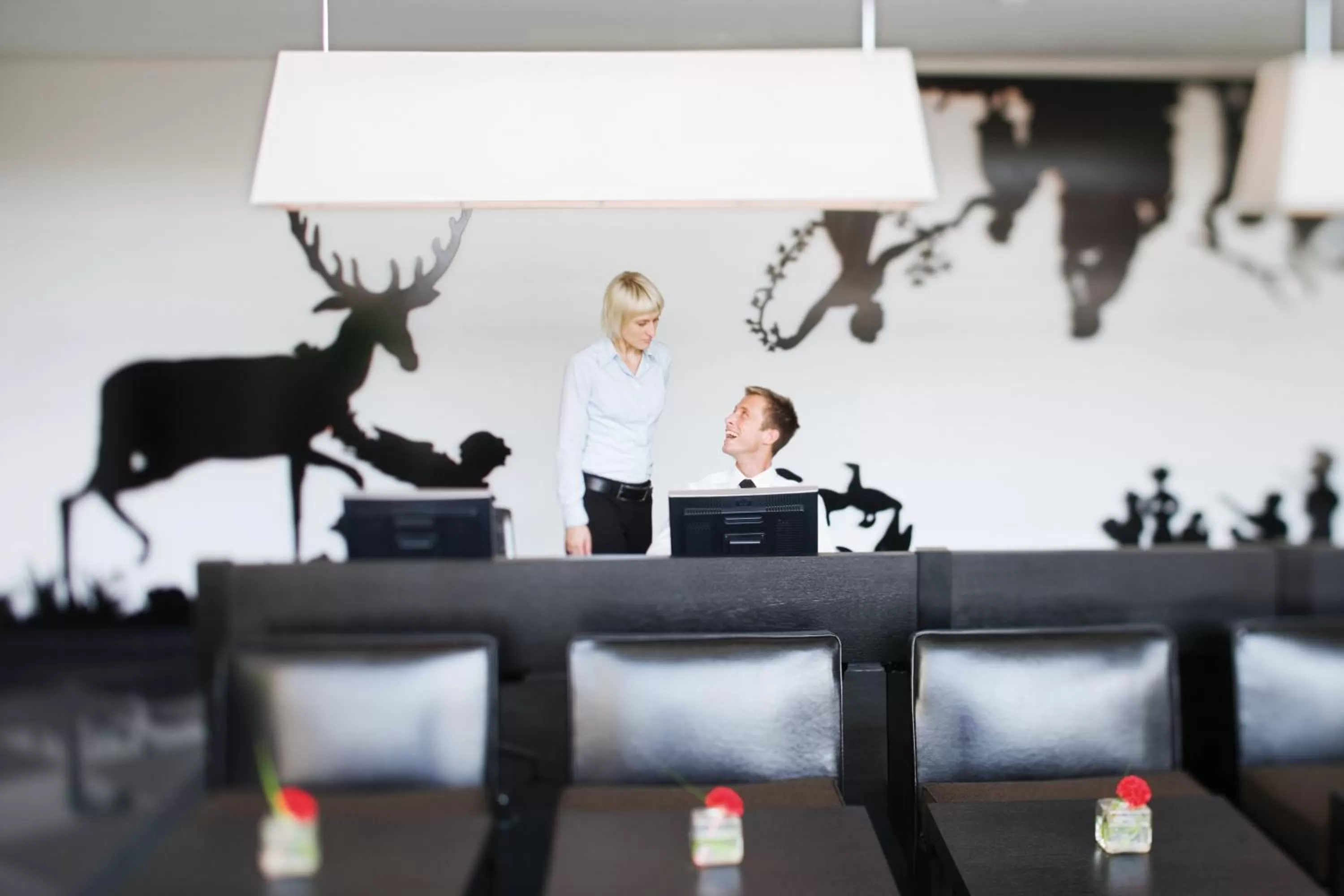 Lobby or reception in Mövenpick Hotel Stuttgart Airport
