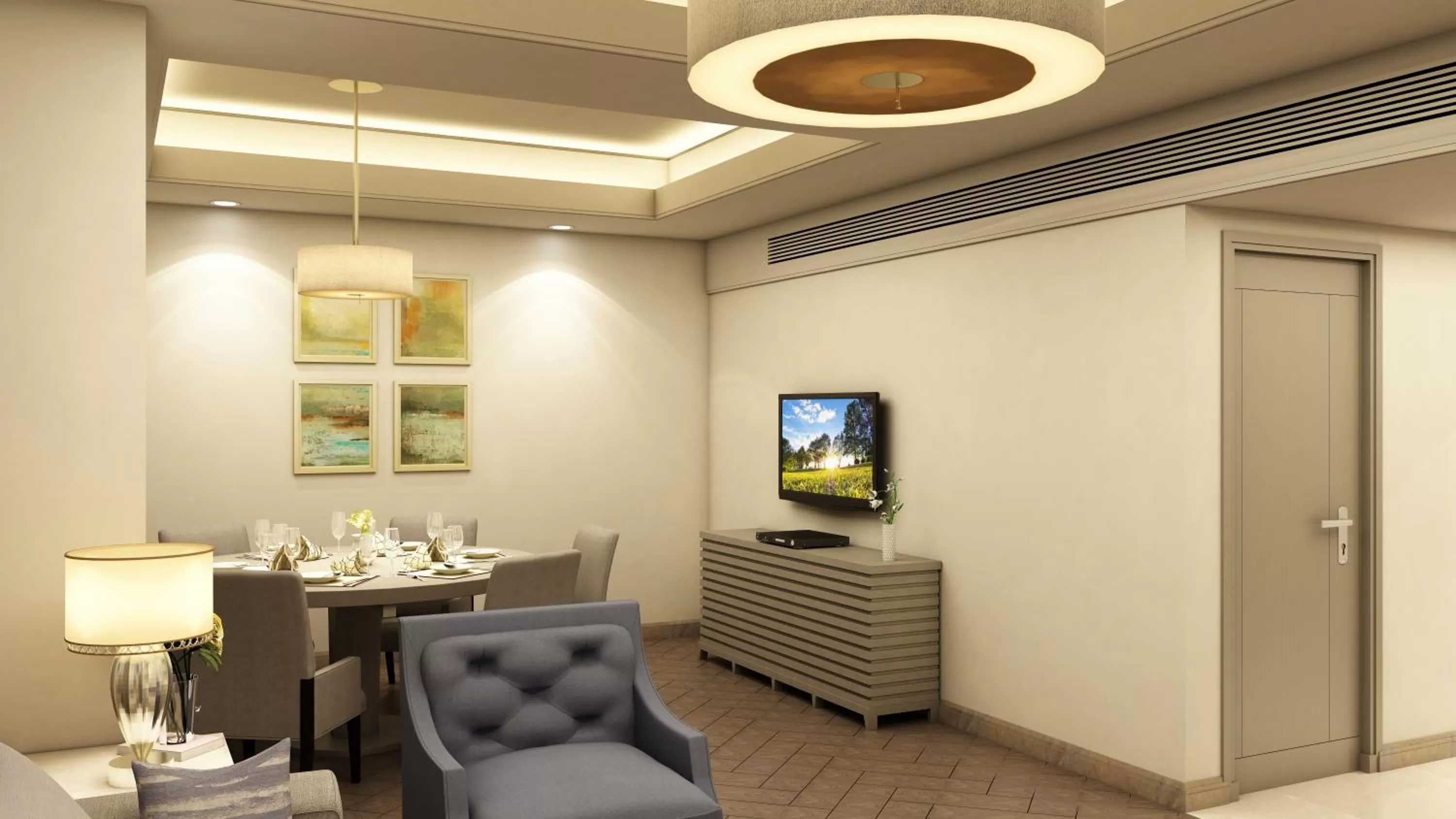 Living room in Efcee Sarovar Premiere Bhavnagar