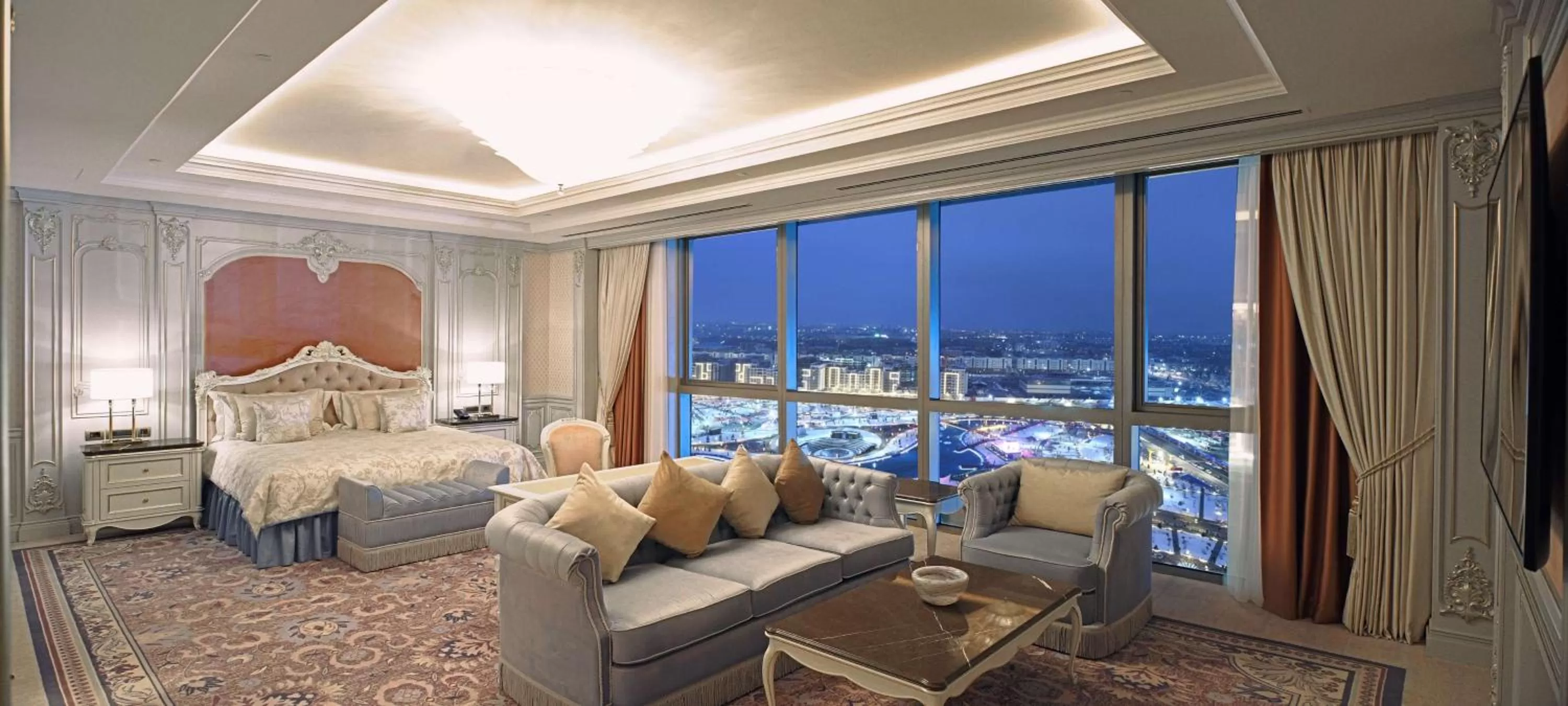 Living room, Bed in Hilton Tashkent City