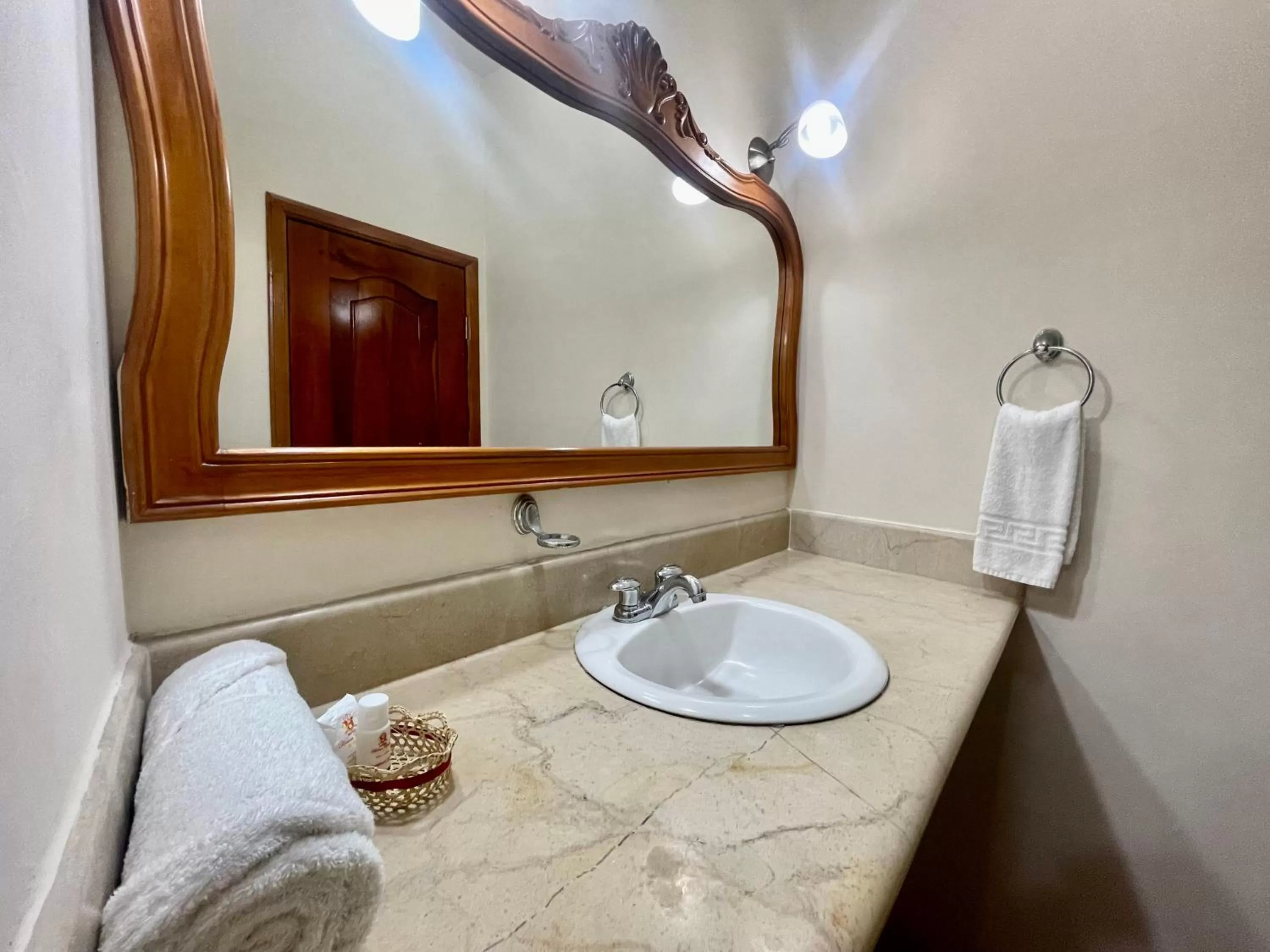 towels, Bathroom in House Center