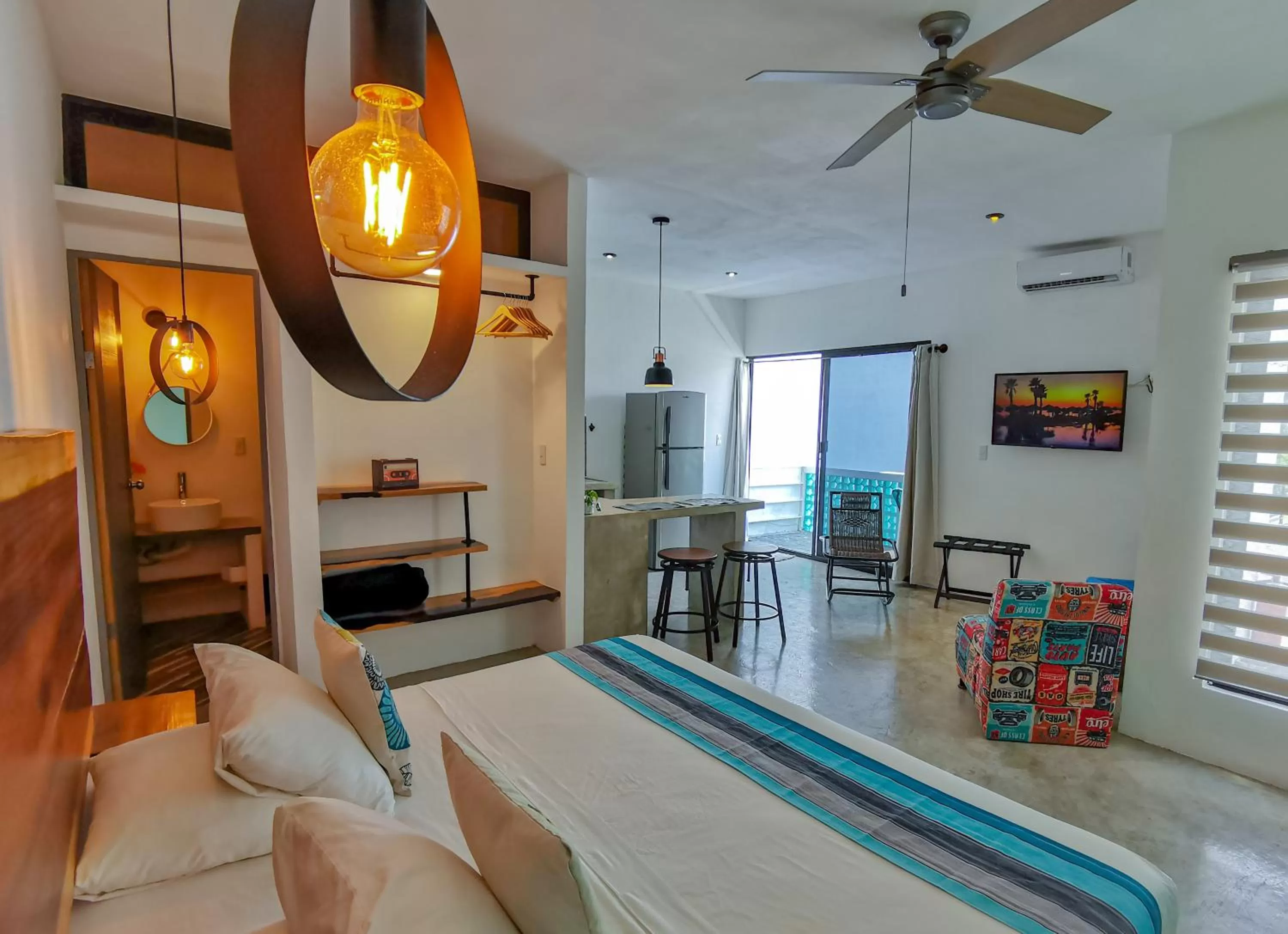 Bedroom, Bed in Les Suites Calle 2 by Galian