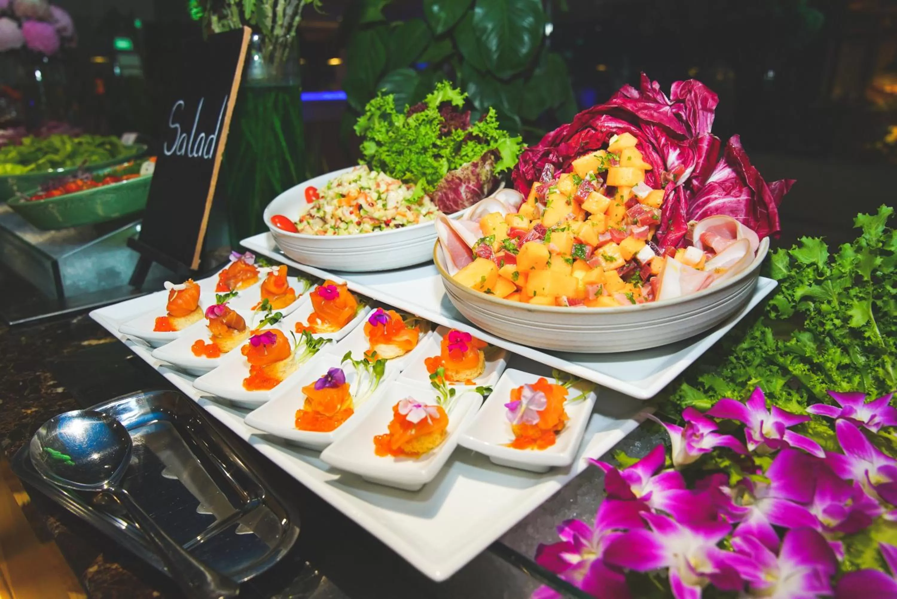 Food and drinks in La Vela Saigon Hotel