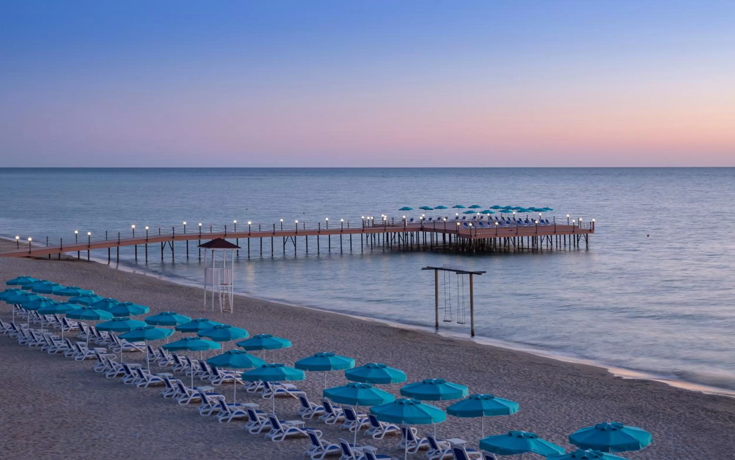 Beach in Rixos Water World Aktau - Theme Park Free Access