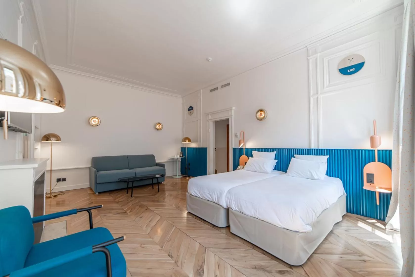 Photo of the whole room, Bed in Hôtel du Palais de l'Isle