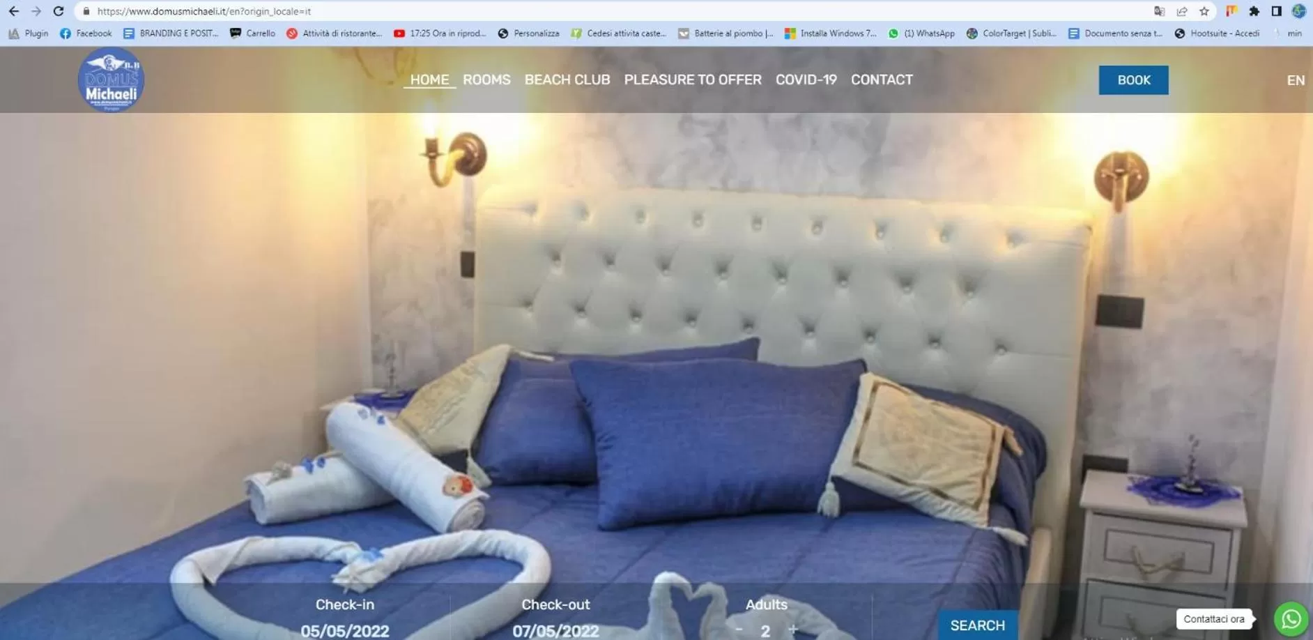 Bed in Domus Michaeli B&B Pompei