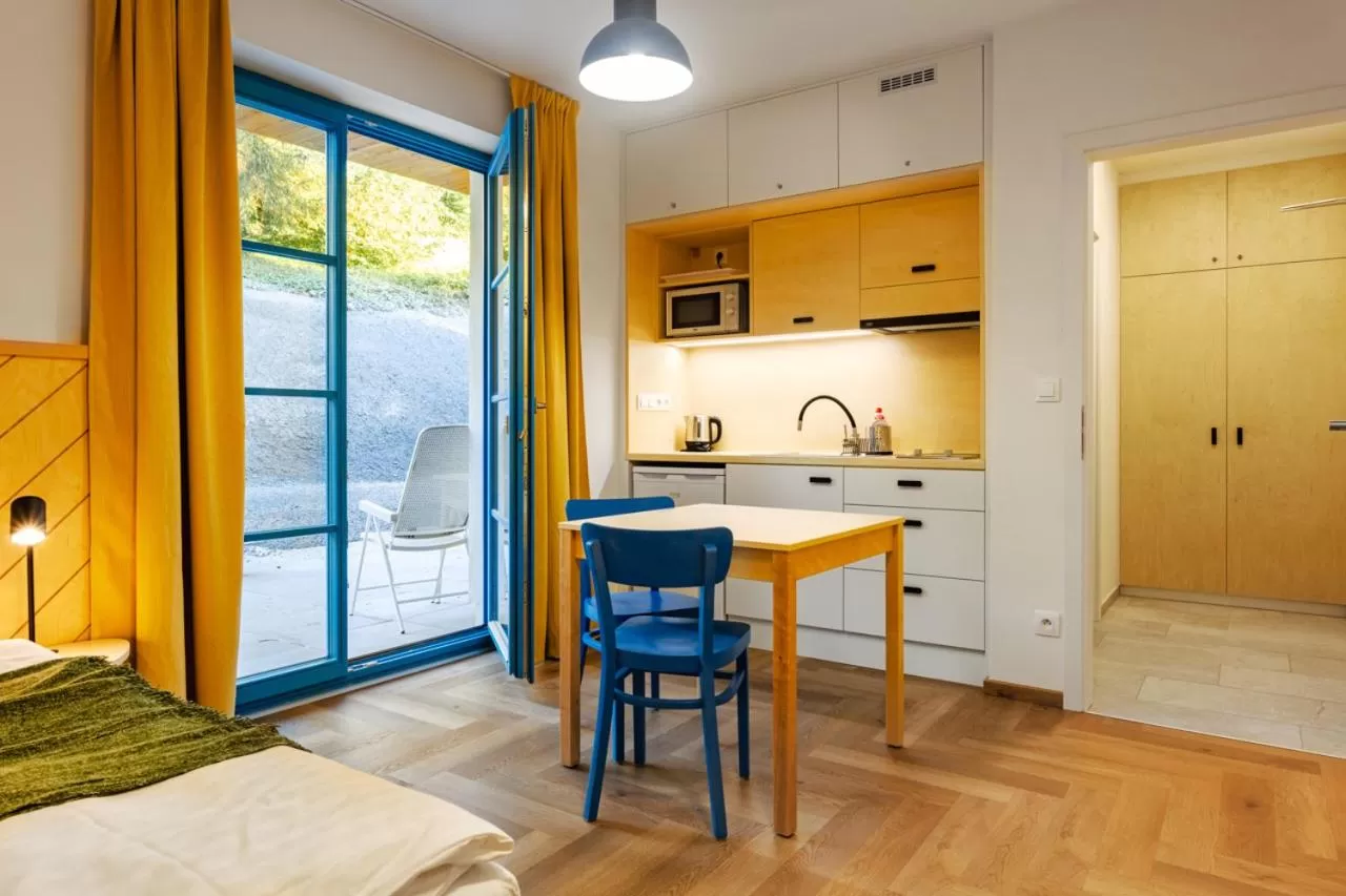 Kitchen or kitchenette in Hotel Edvard