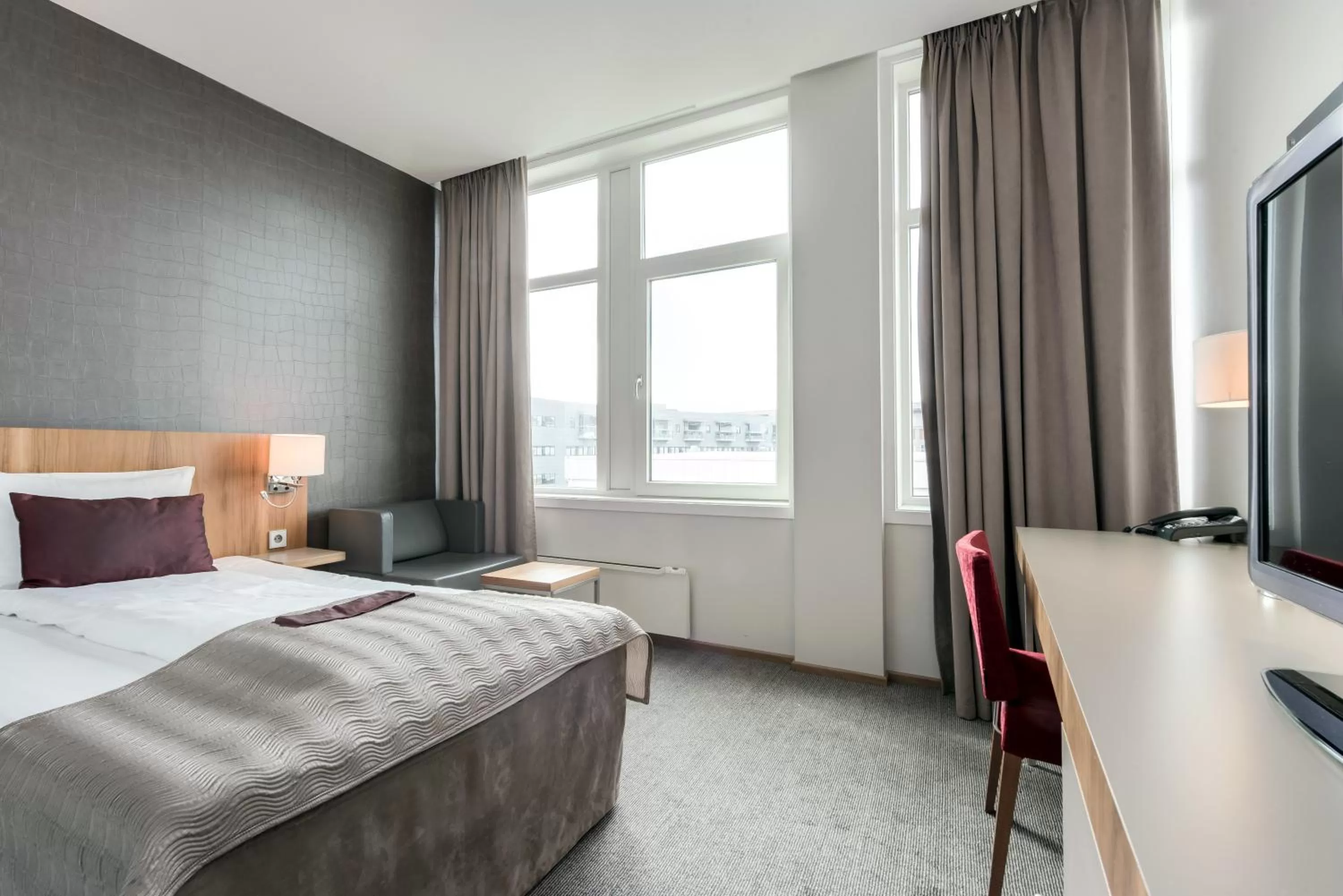 Bed in Quality Hotel Residence