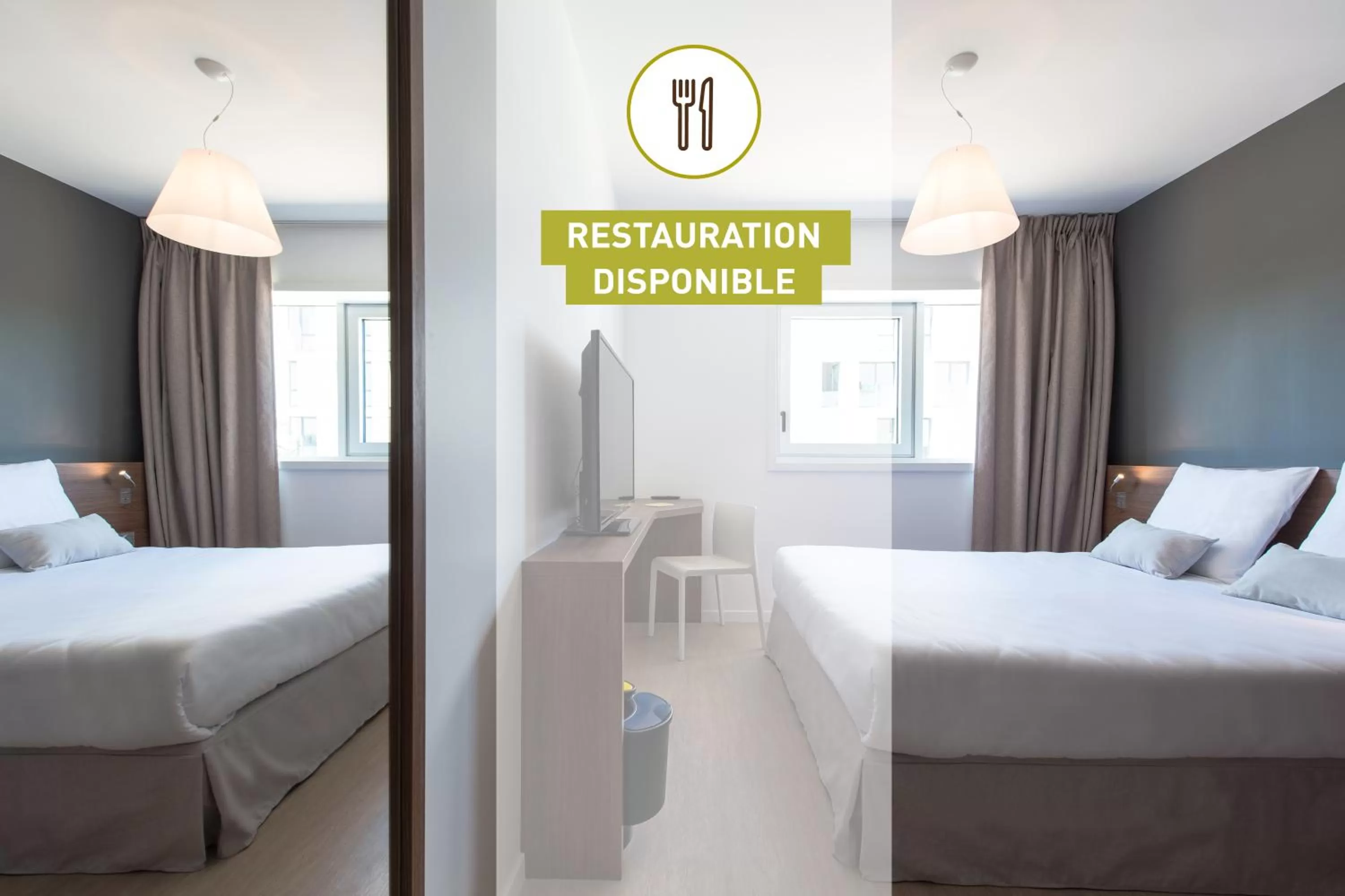 Food and drinks, Bed in B&B HOTEL Saint-Nazaire Pornichet