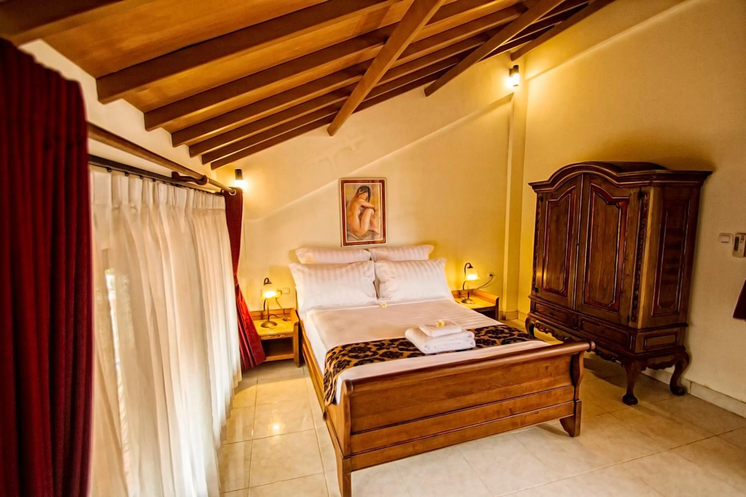 Natural landscape, Bed in Manzelejepun Villa & Pavilion