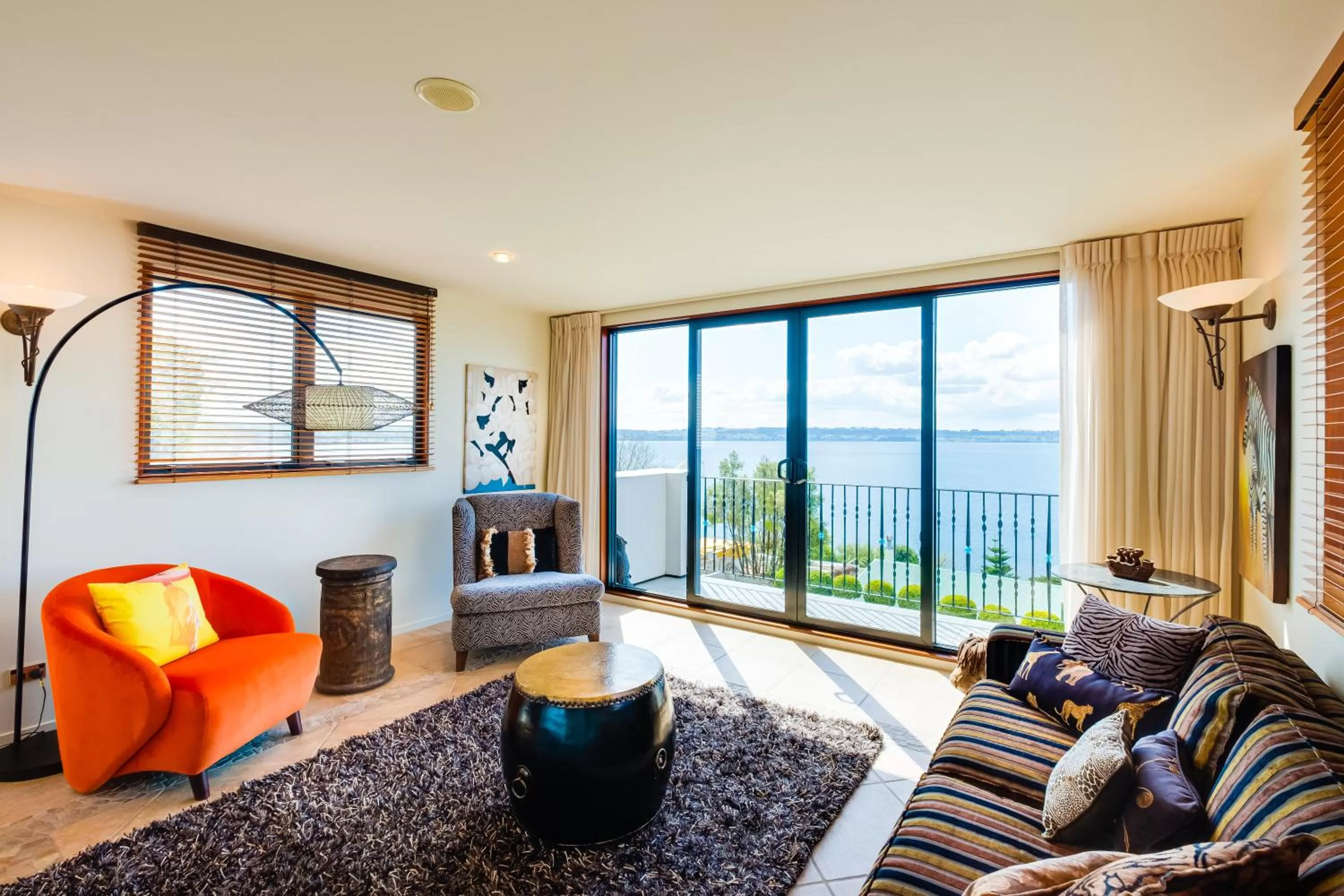 Living room in On The Point - Lake Rotorua