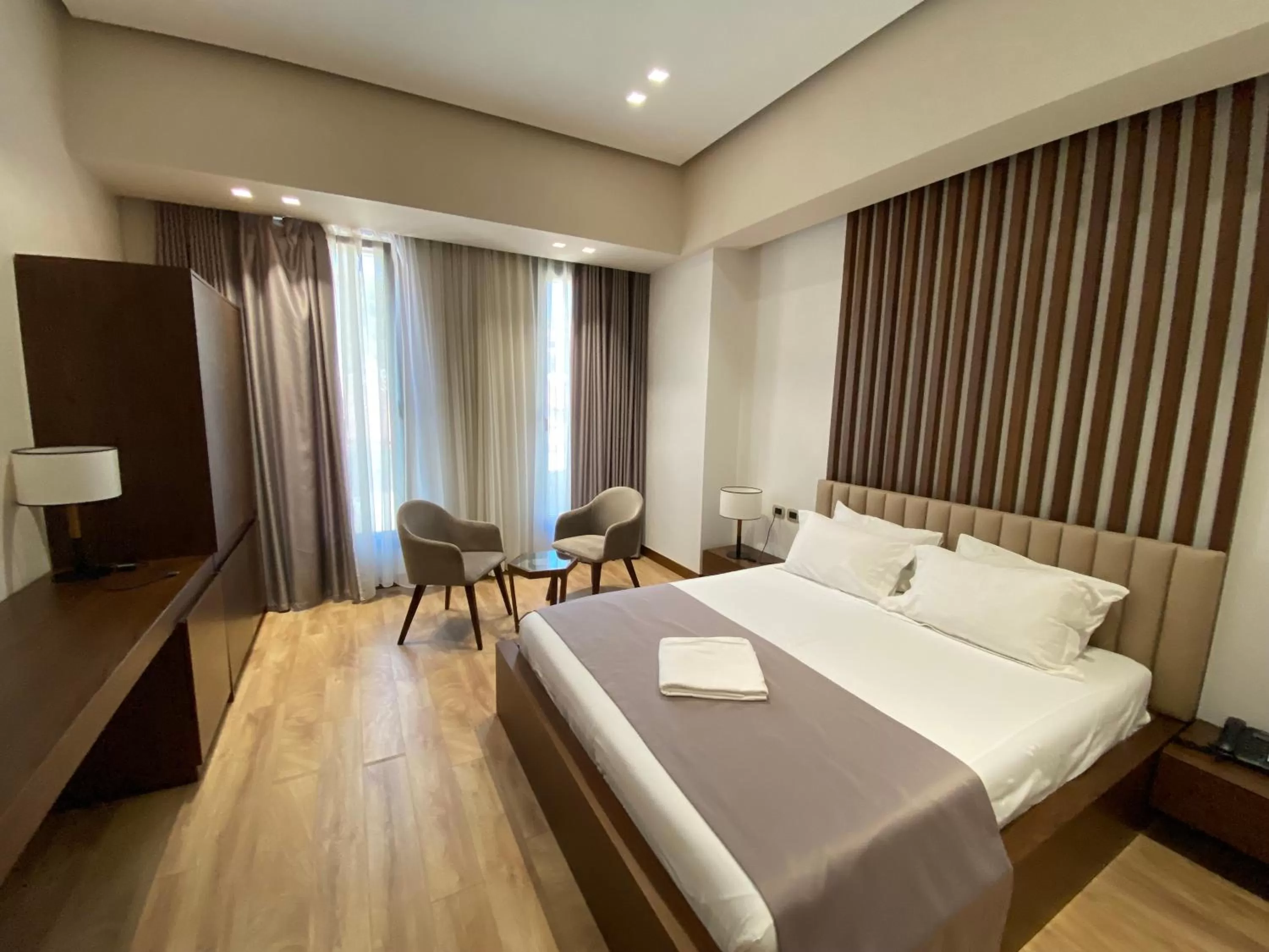 Photo of the whole room, Bed in Portik Hotel