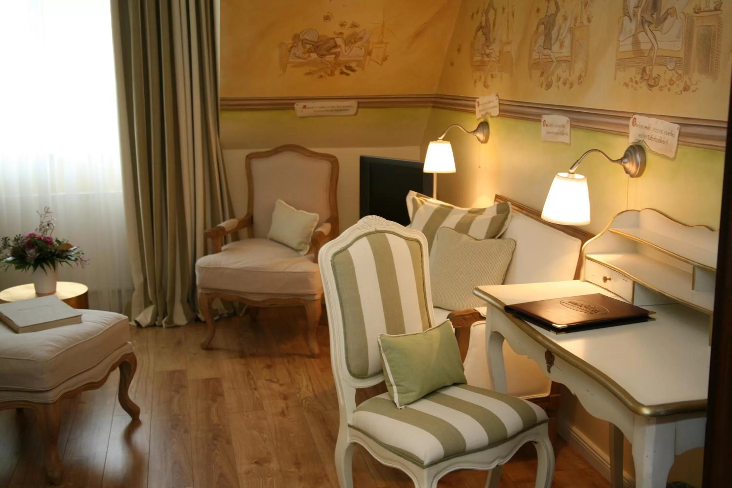 Decorative detail, Seating Area in Hotel Wilhelm Busch