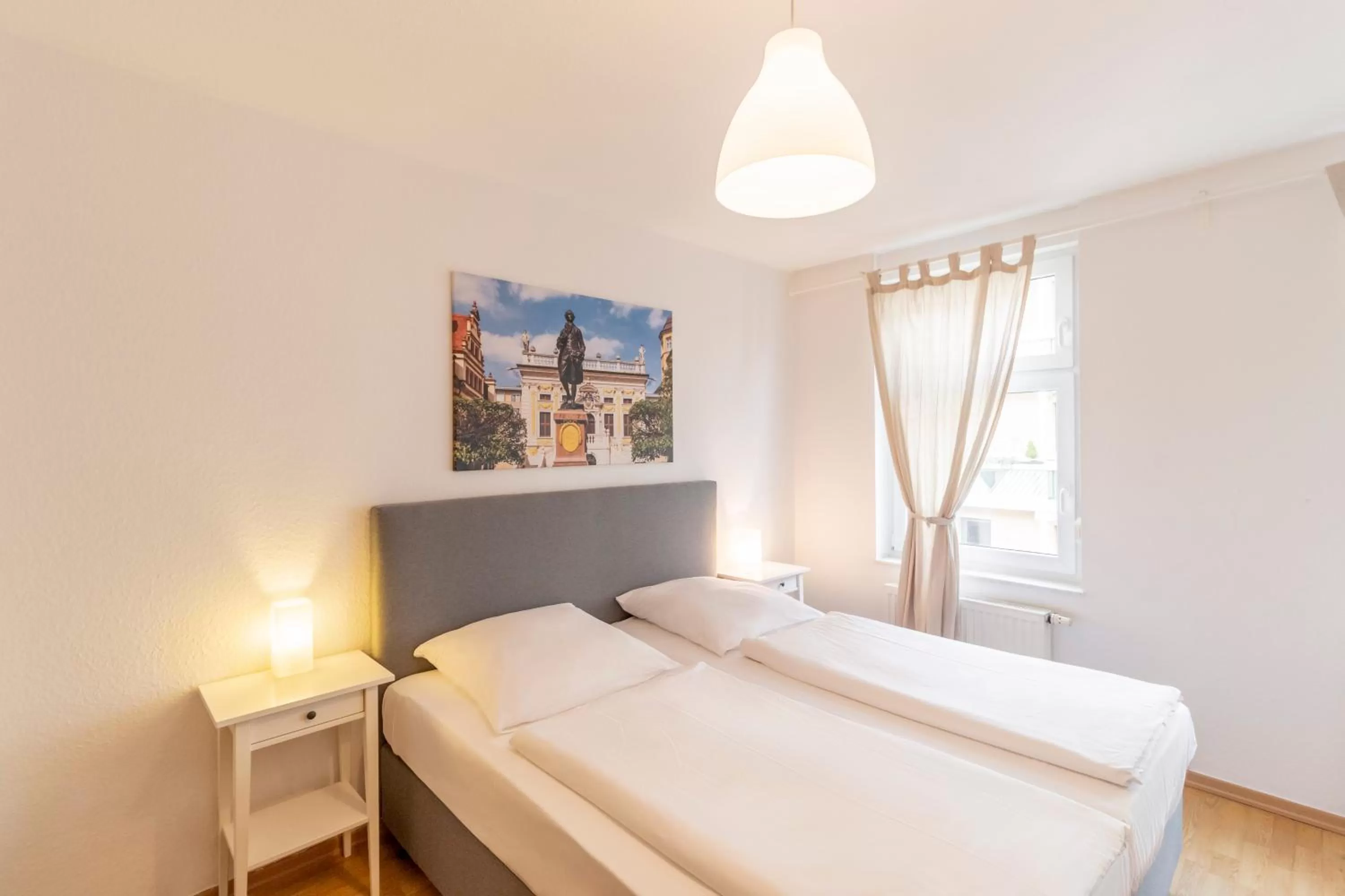 Bed in Hotel Markgraf Leipzig