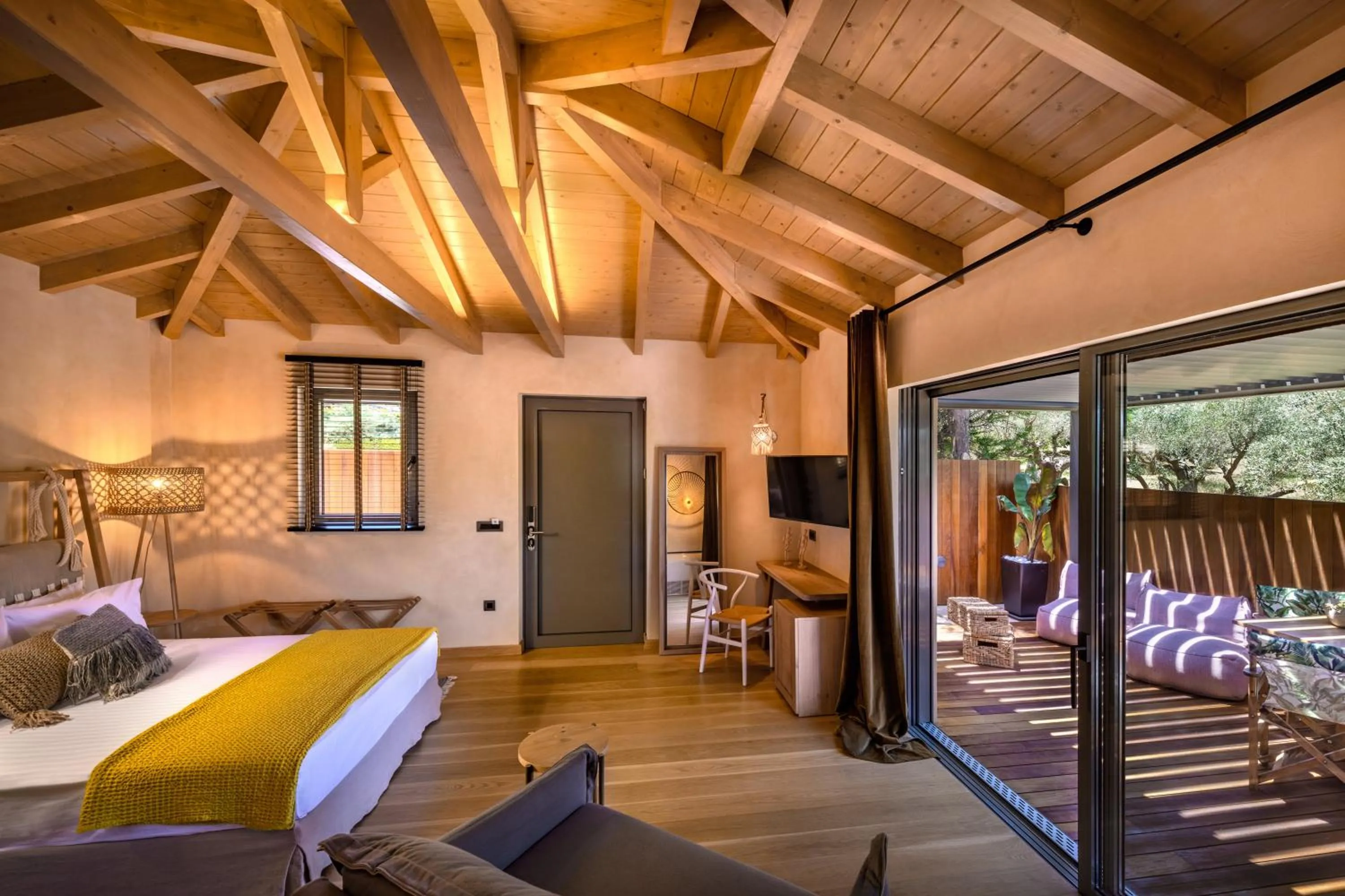 Photo of the whole room, Bed in Anthemion Suites and Villas