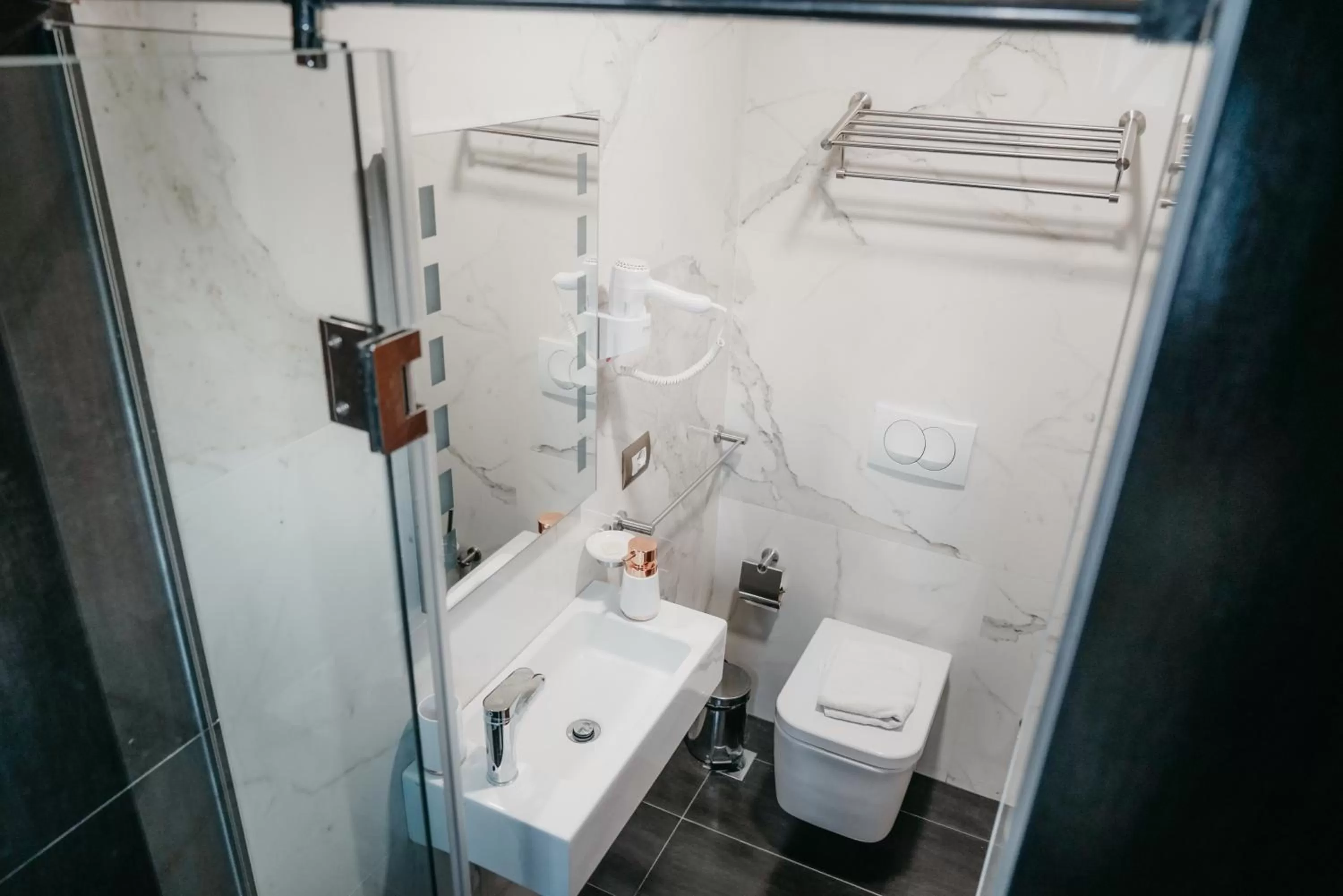 Shower, Bathroom in Center Hotel