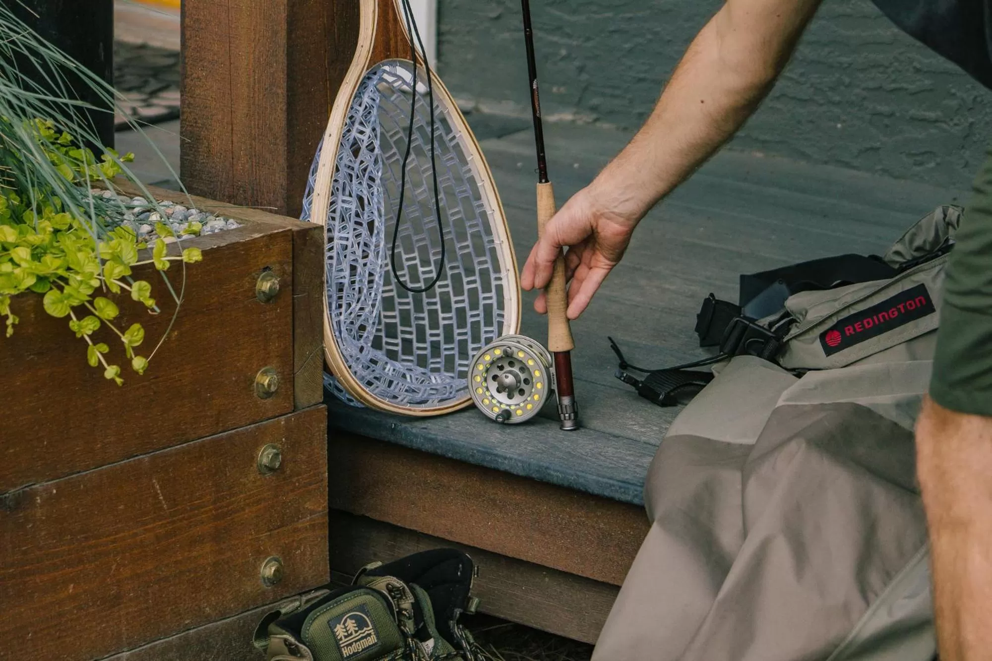 Fishing in Tiny Homes by Snow Valley Lodging