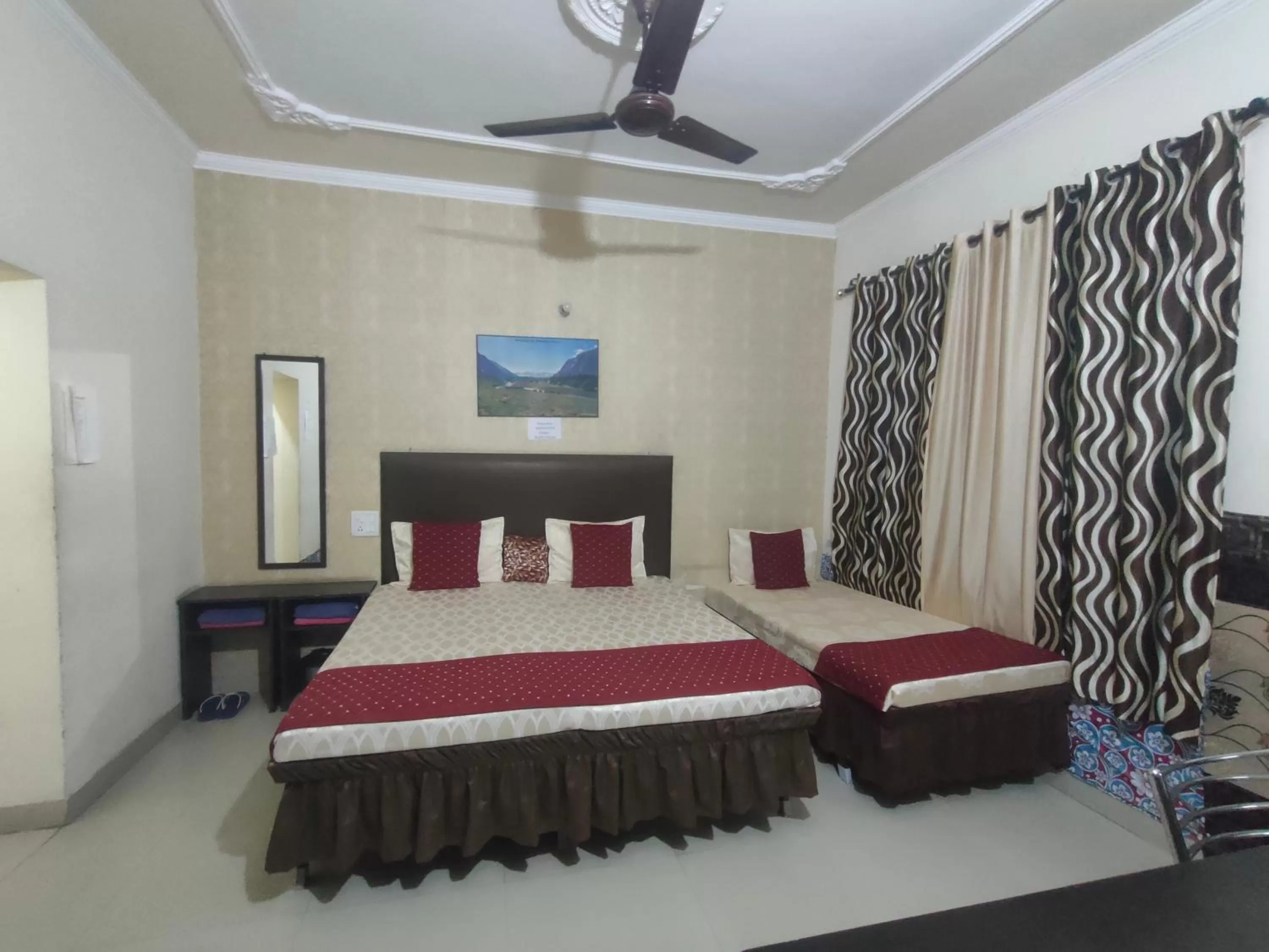 Bedroom, Bed in New Chandigarh Holiday Home