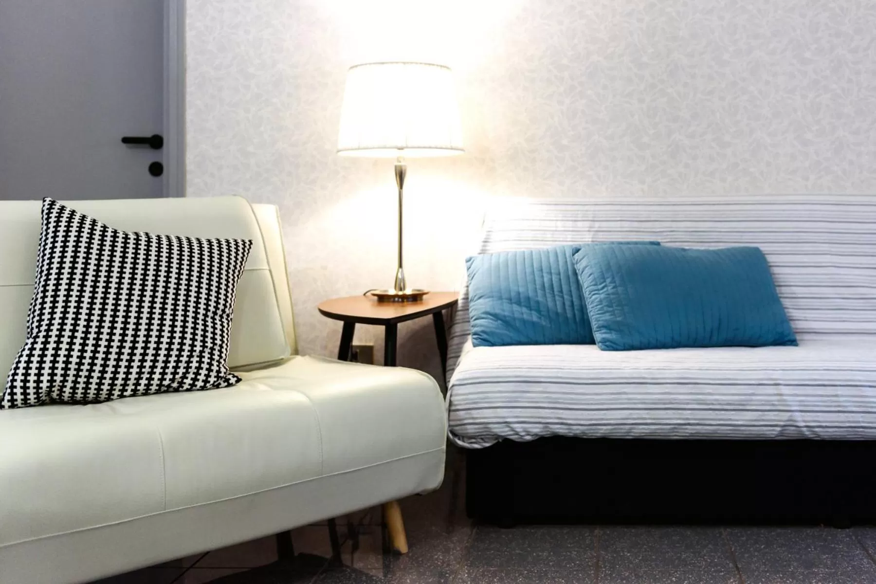 Living room, Bed in Residence Diaz