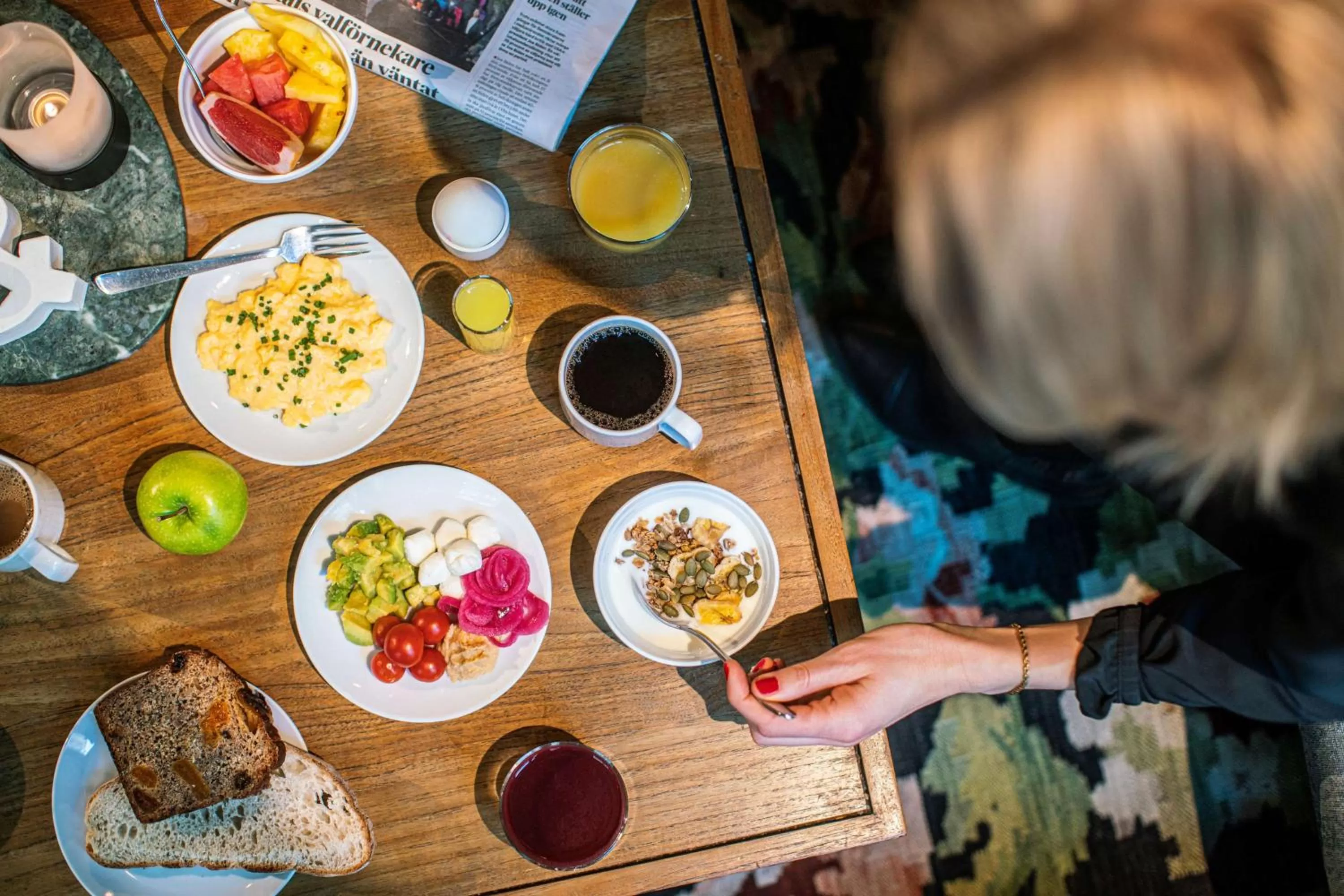 Breakfast in Best Western and hotel