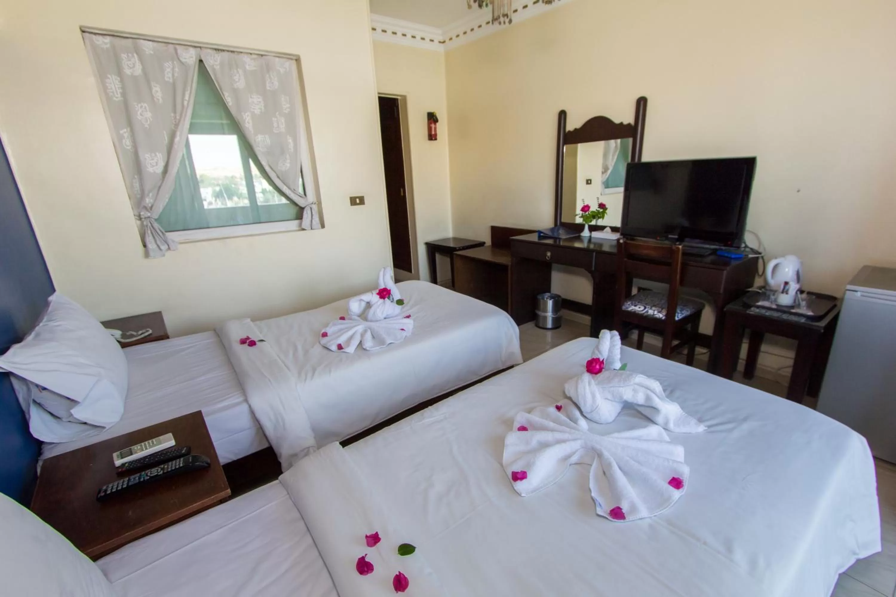 Bed in Philae Hotel Aswan