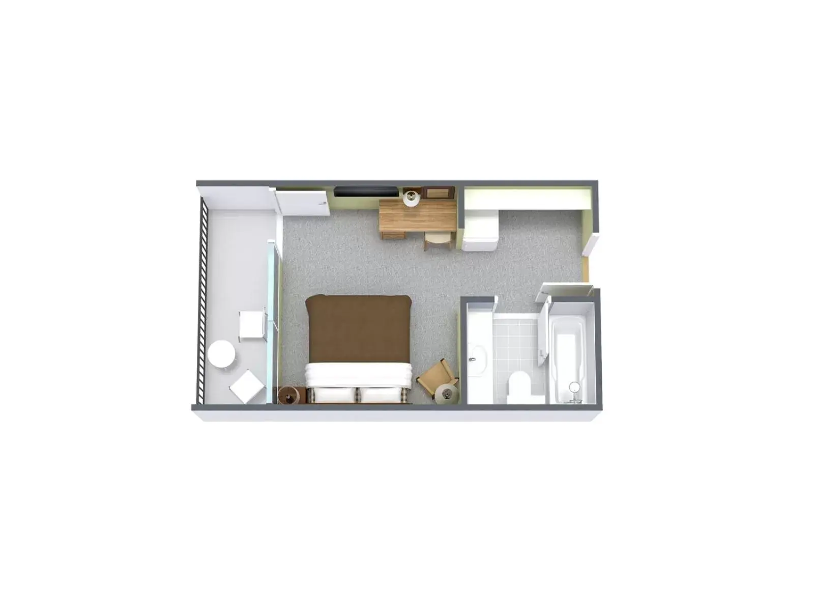 1 Bedroom Pool/Boulevard View Single with 1 Queen Bed - F in Holiday Sands North "On the Boardwalk" 1 Bedroom Pool/Boulevard View Single with 1 Queen Bed - F in Holiday Sands North "On the Boardwalk"