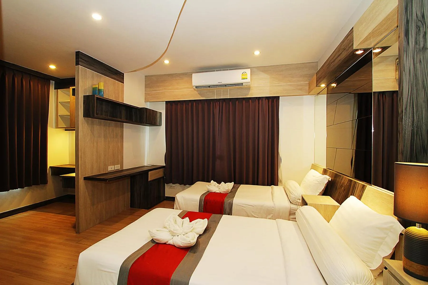 Bed in The Contrast i Hotel