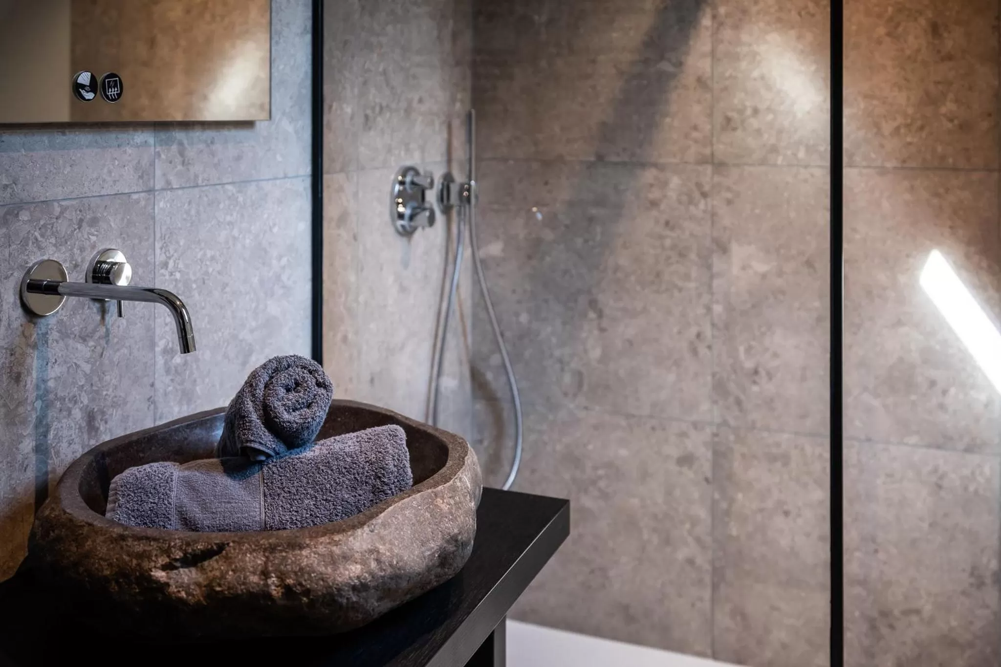 Bathroom in Boutiquehotel 't Fraeyhuis - adults only