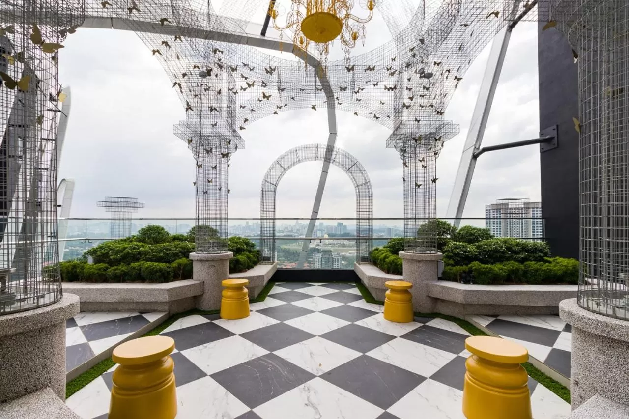 Garden view in Arte Mont Kiara Hotel Suite