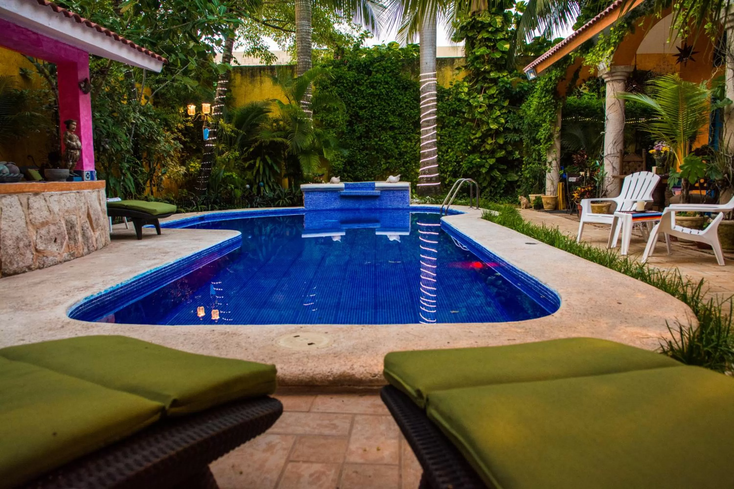 Patio in Hacienda Boutique B&B and Spa Solo Adultos