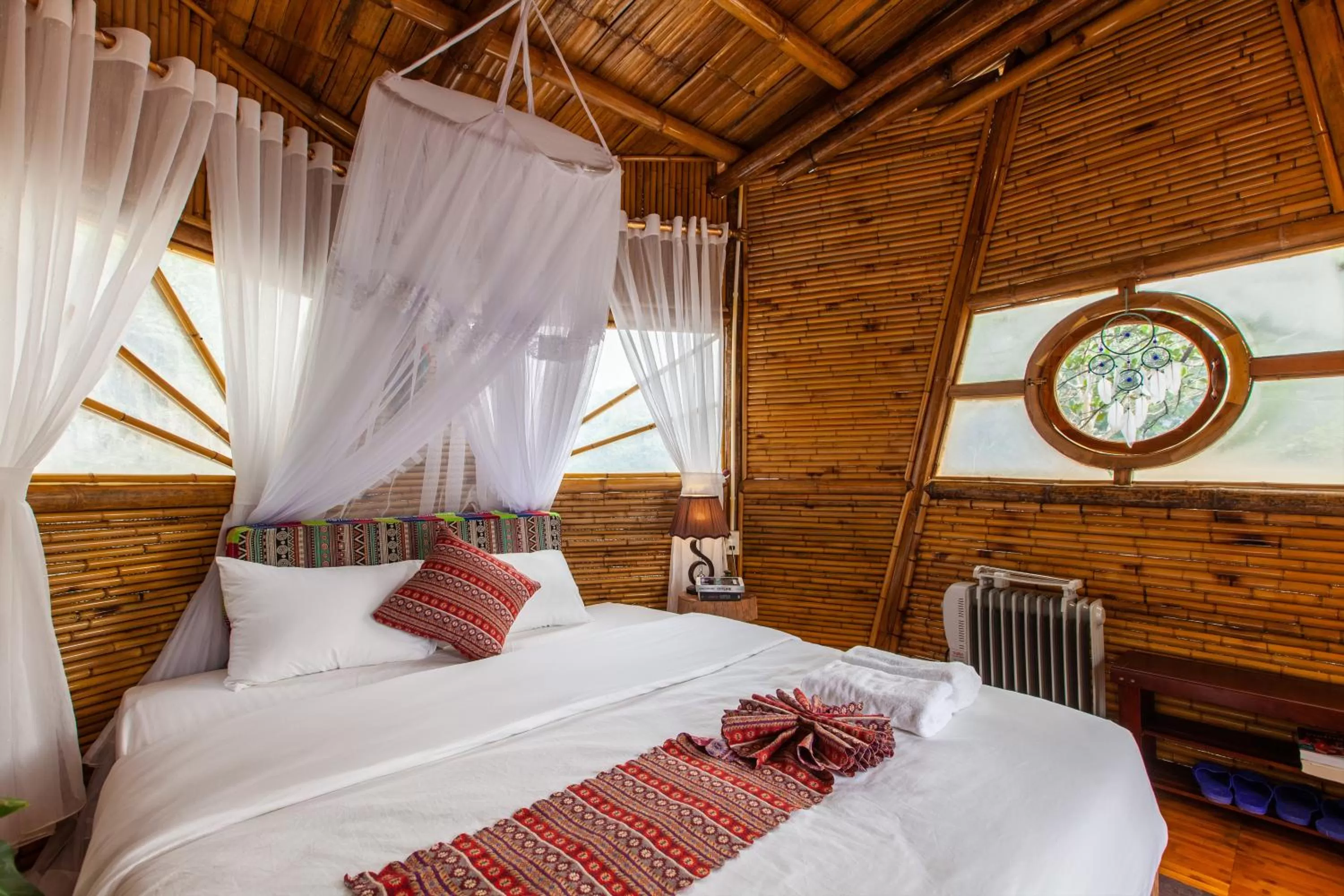 Bed in Trang An Lamia Bungalow