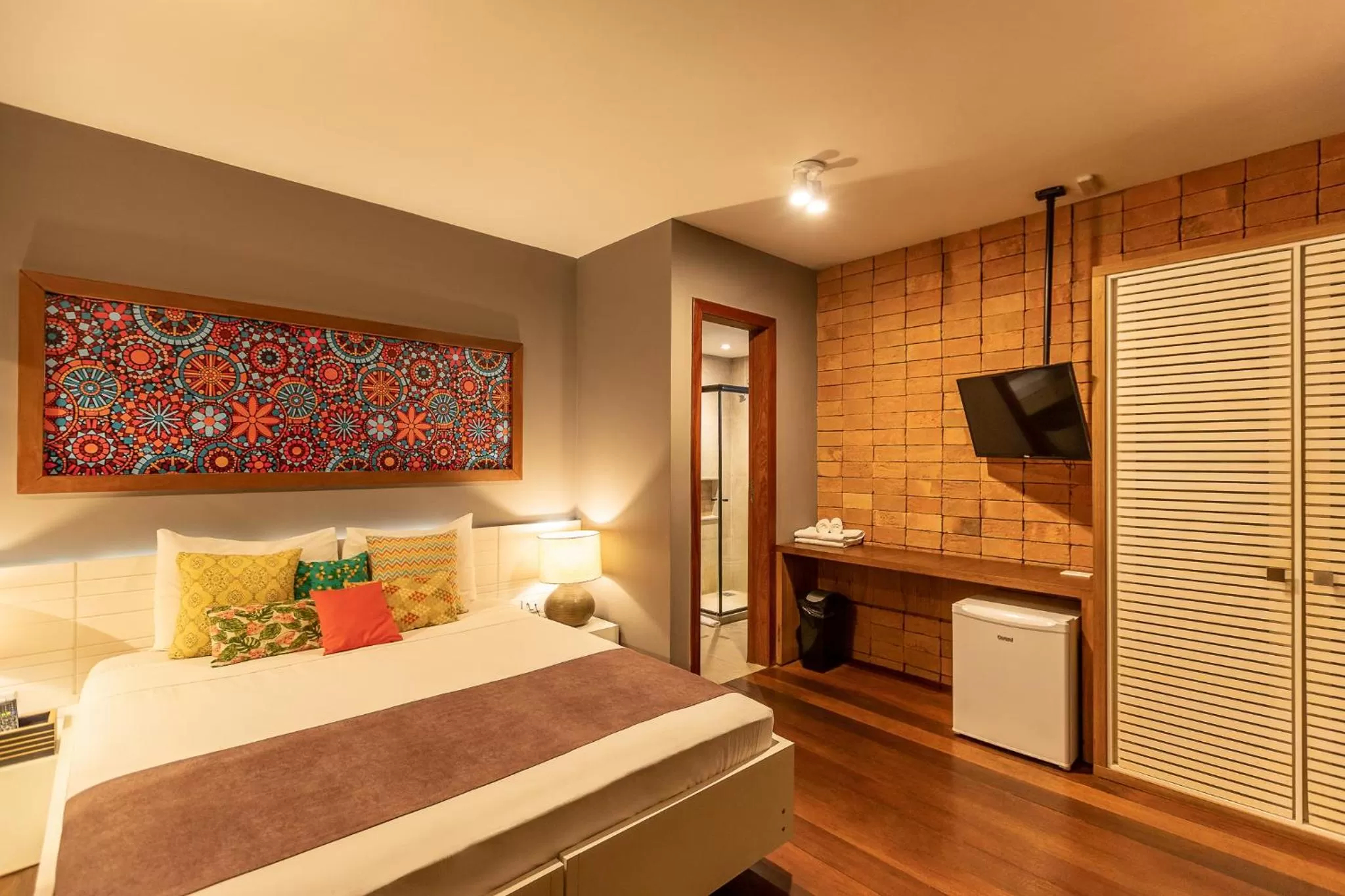 Bed in Bravo Pousada Design