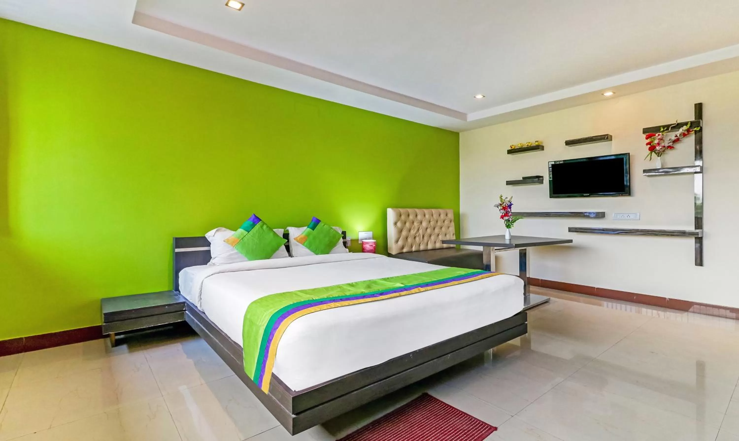 Bedroom, Bed in Treebo Concerto Residentia