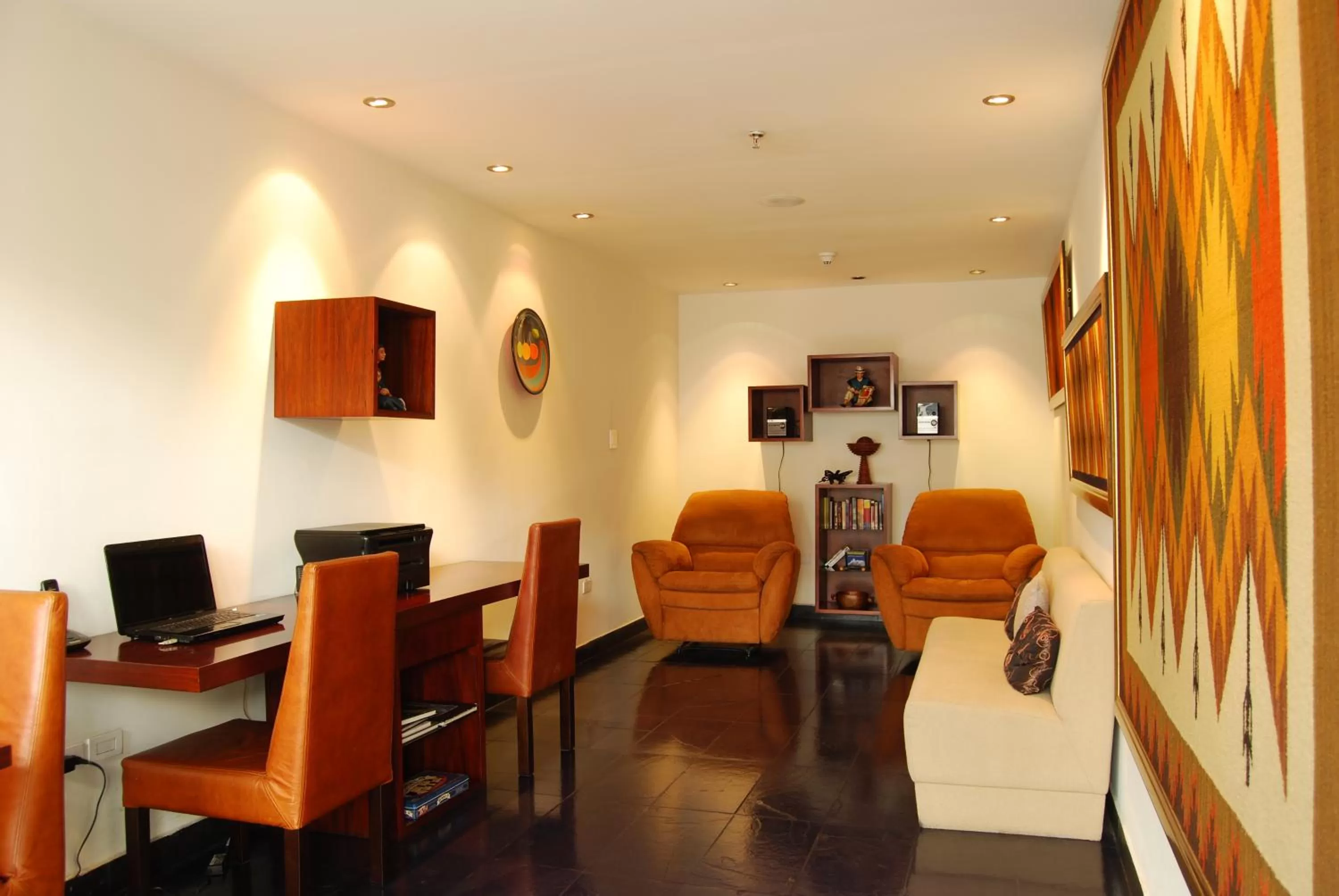 Library in Ikala Quito Boutique Hotel