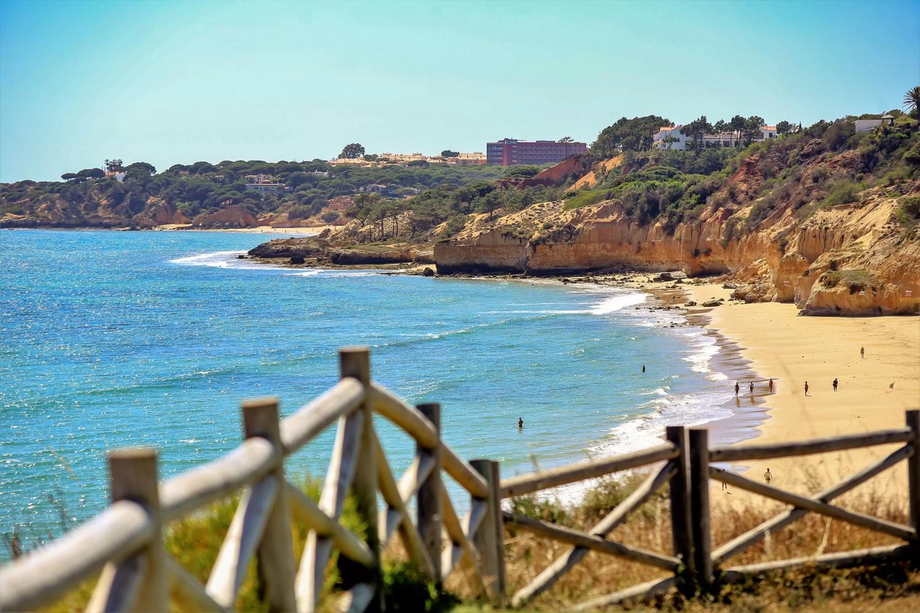 Beach in Aquamar Albufeira Aparthotel