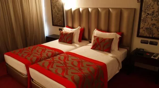 Bed in Hotel Dighton