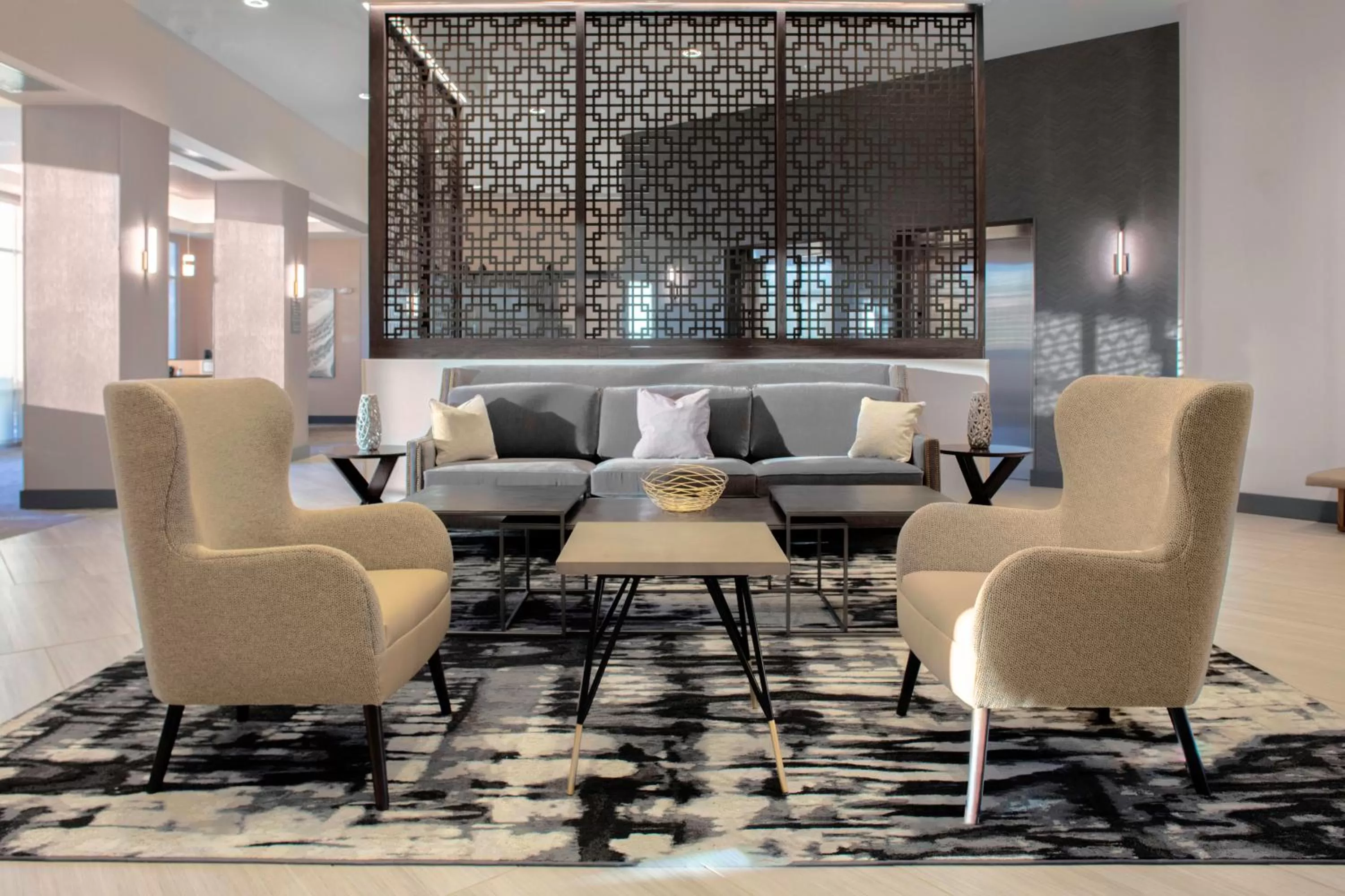 Lobby or reception in Hyatt House Charlotte Rea Farms