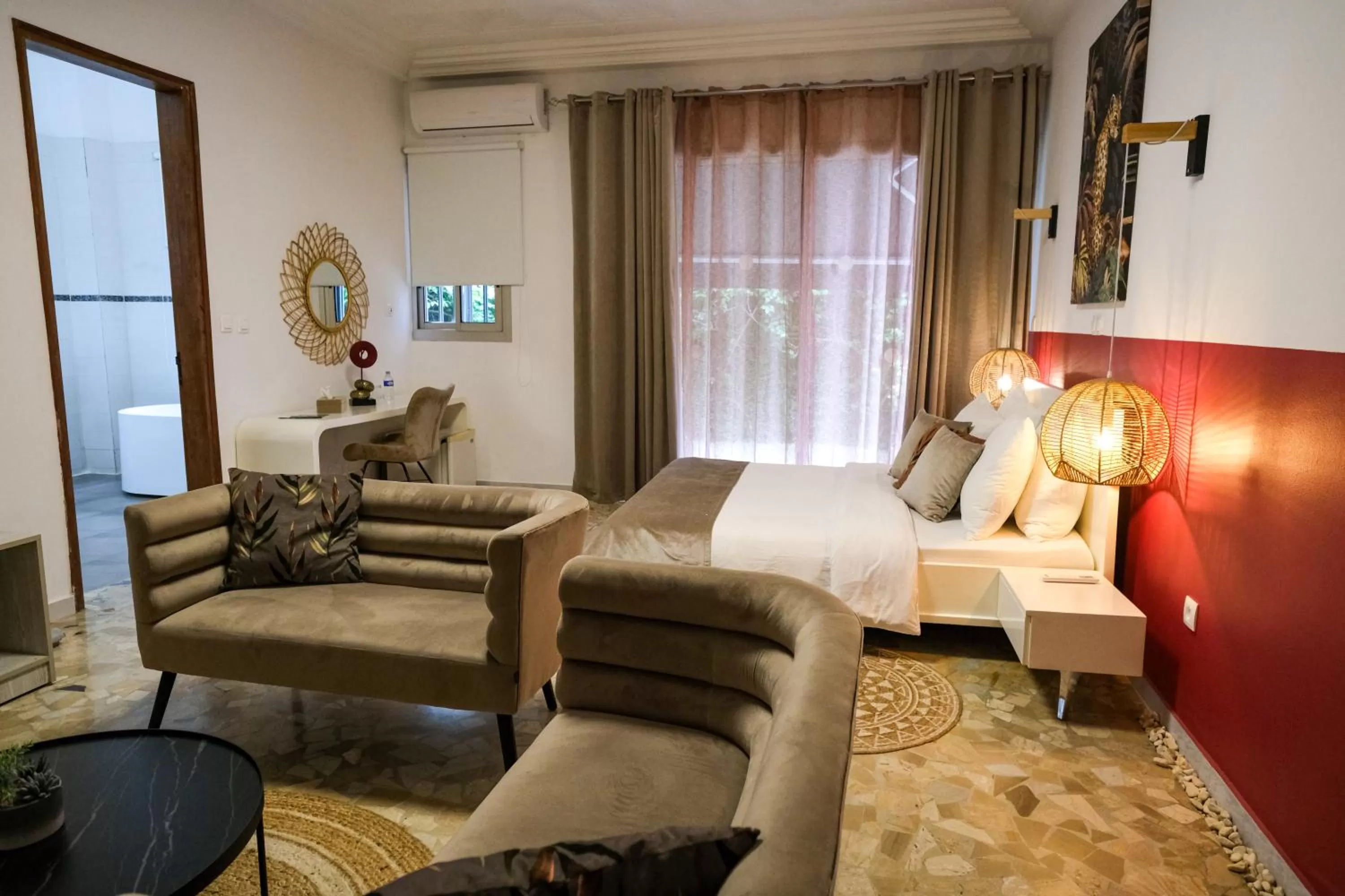 Bedroom, Seating Area in Villa Ayaba