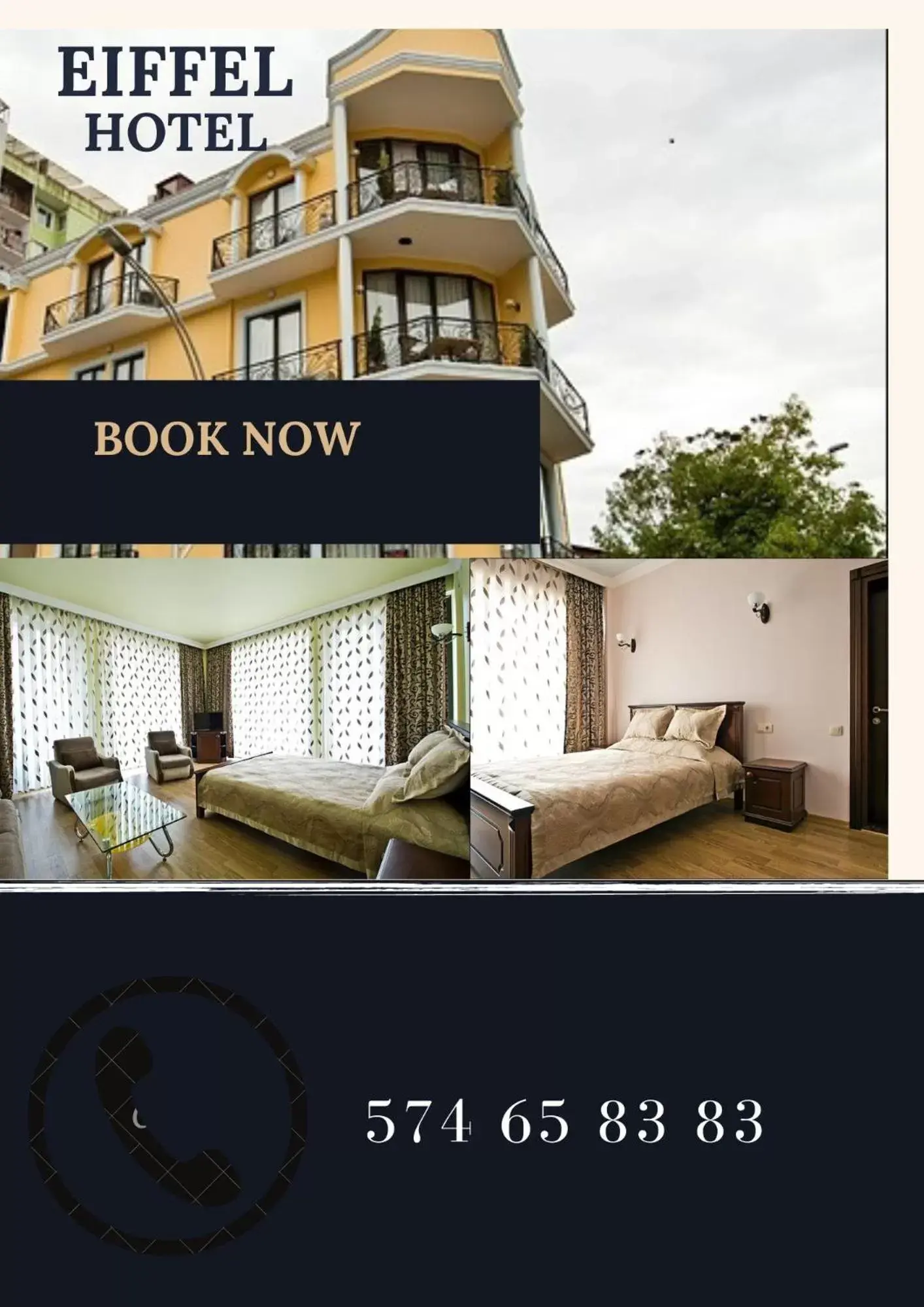 Double Room with Balcony in Eiffel Hotel Double Room with Balcony in Eiffel Hotel