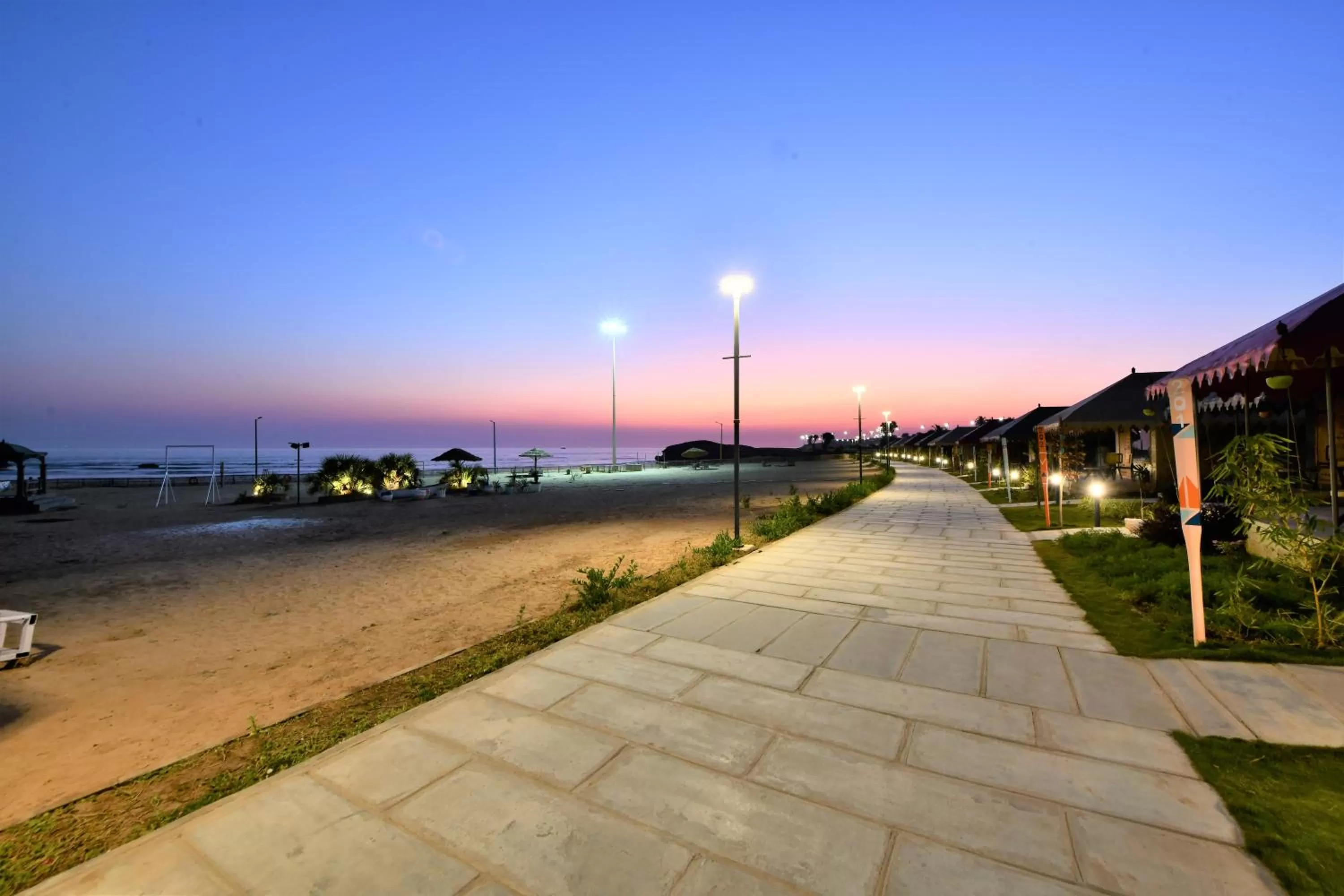 Sea view in The Fern Seaside Luxurious Tent Resort Diu