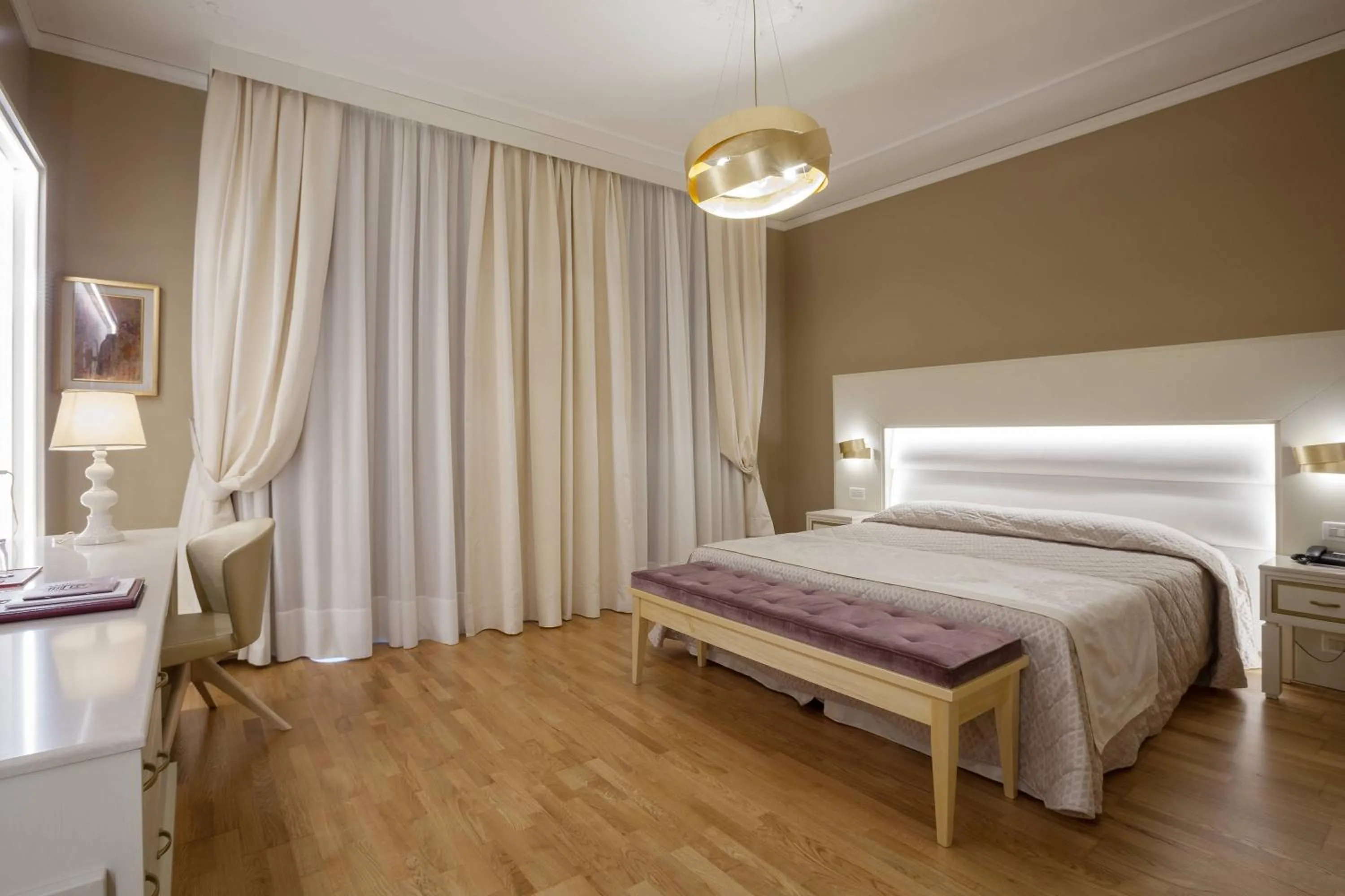 Bed in Hotel Quisisana Terme