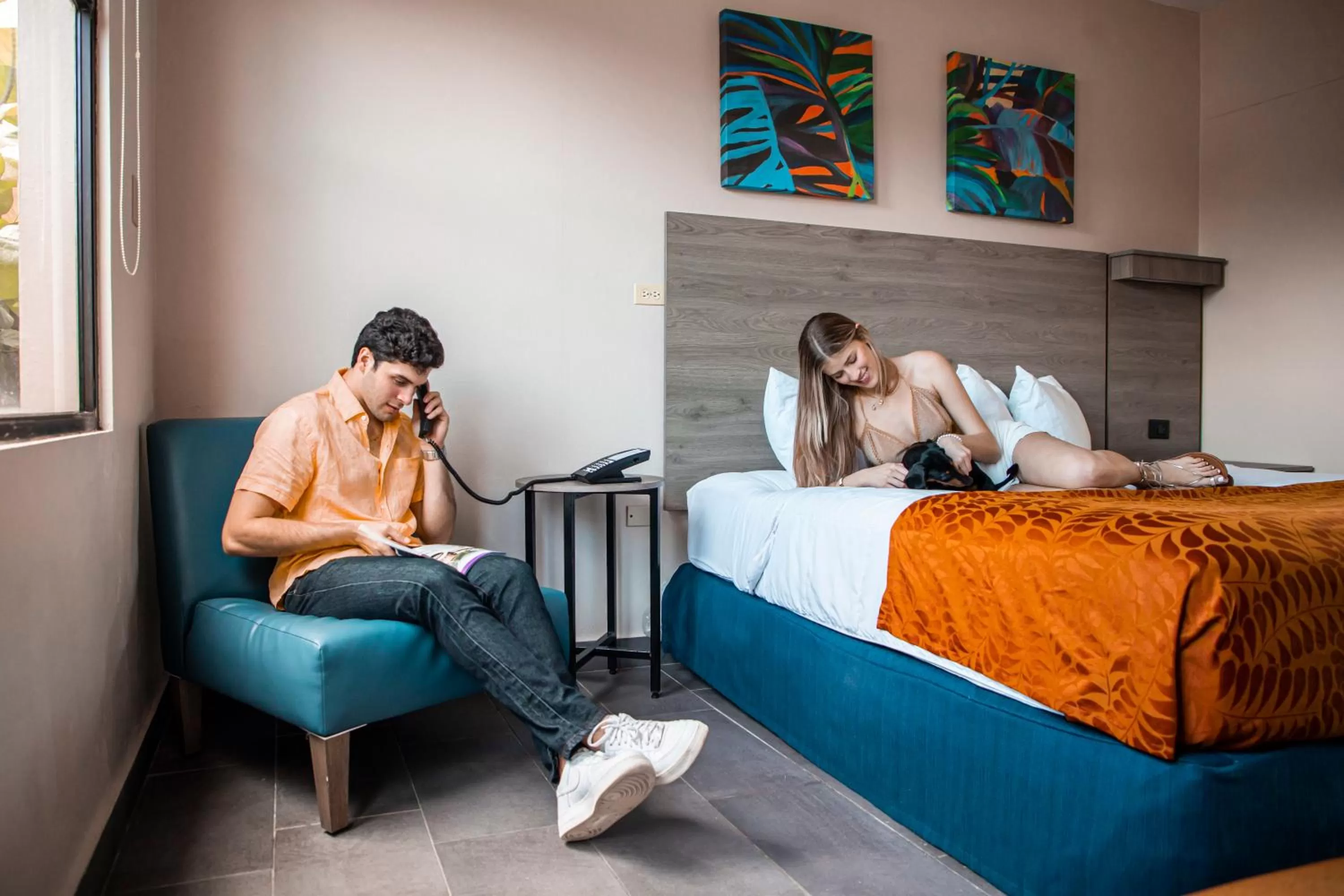 Bed in Parador El Faro