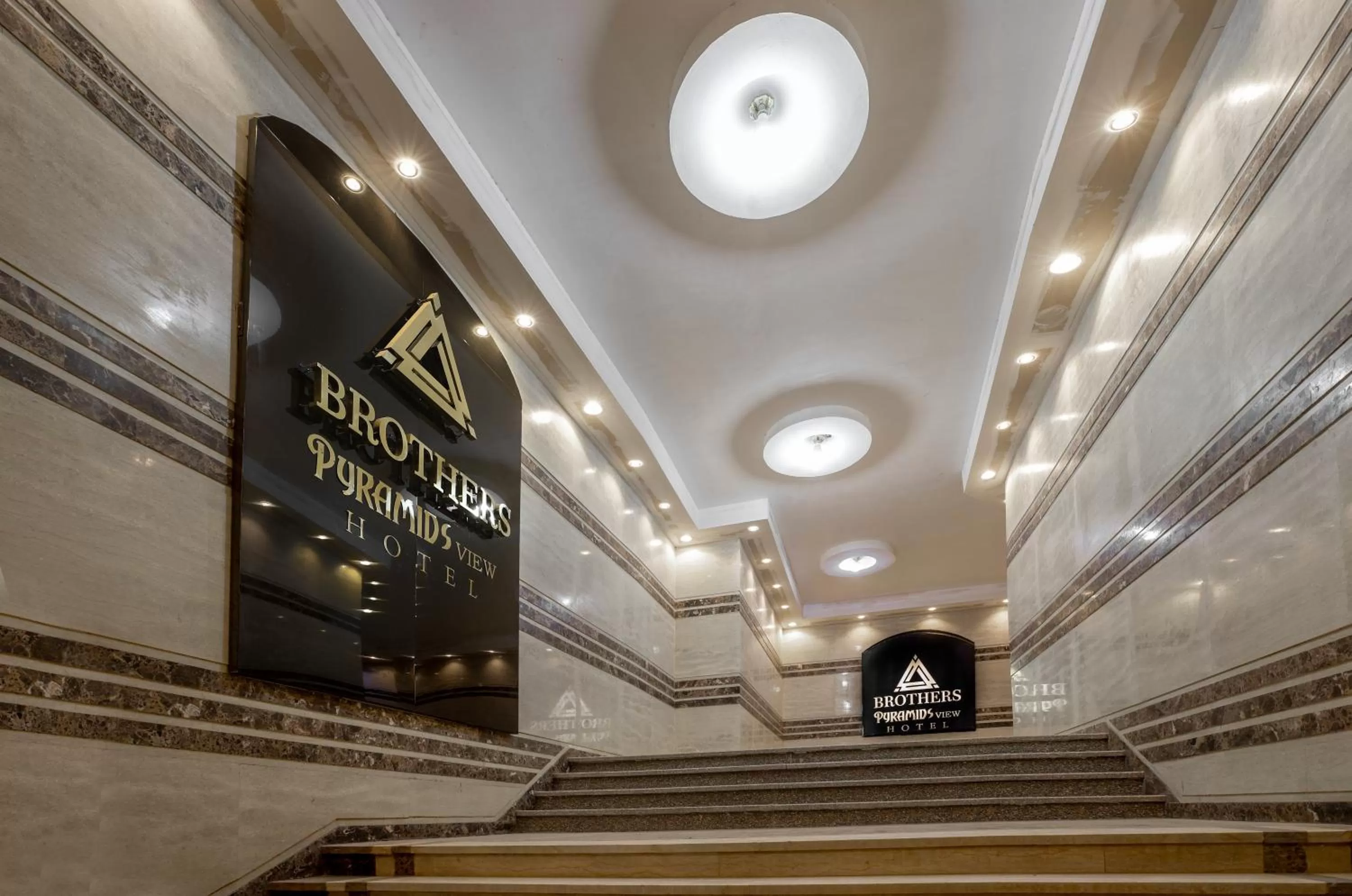 Property building in Brothers Pyramids View Hotel