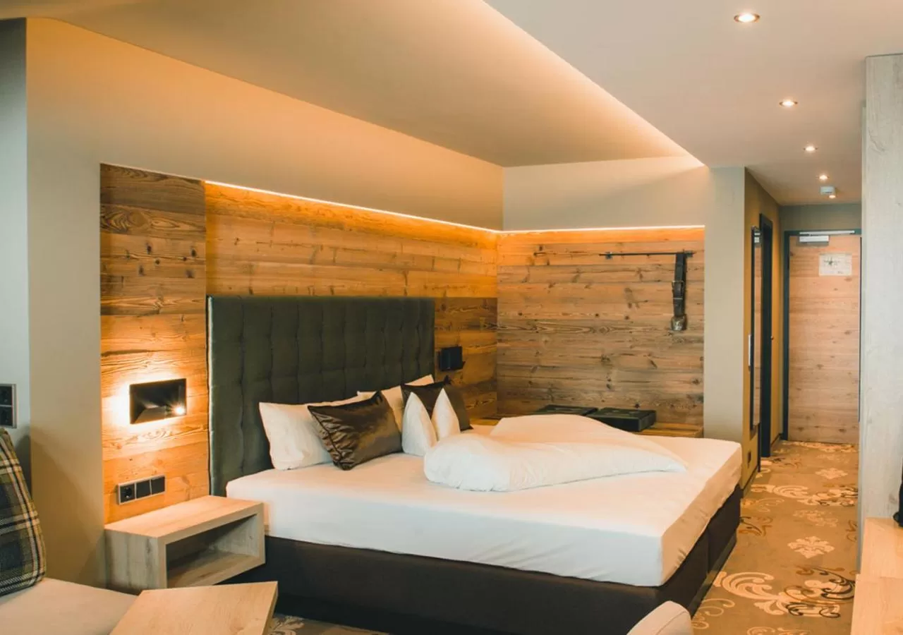 Bed in Hotel Bergruh