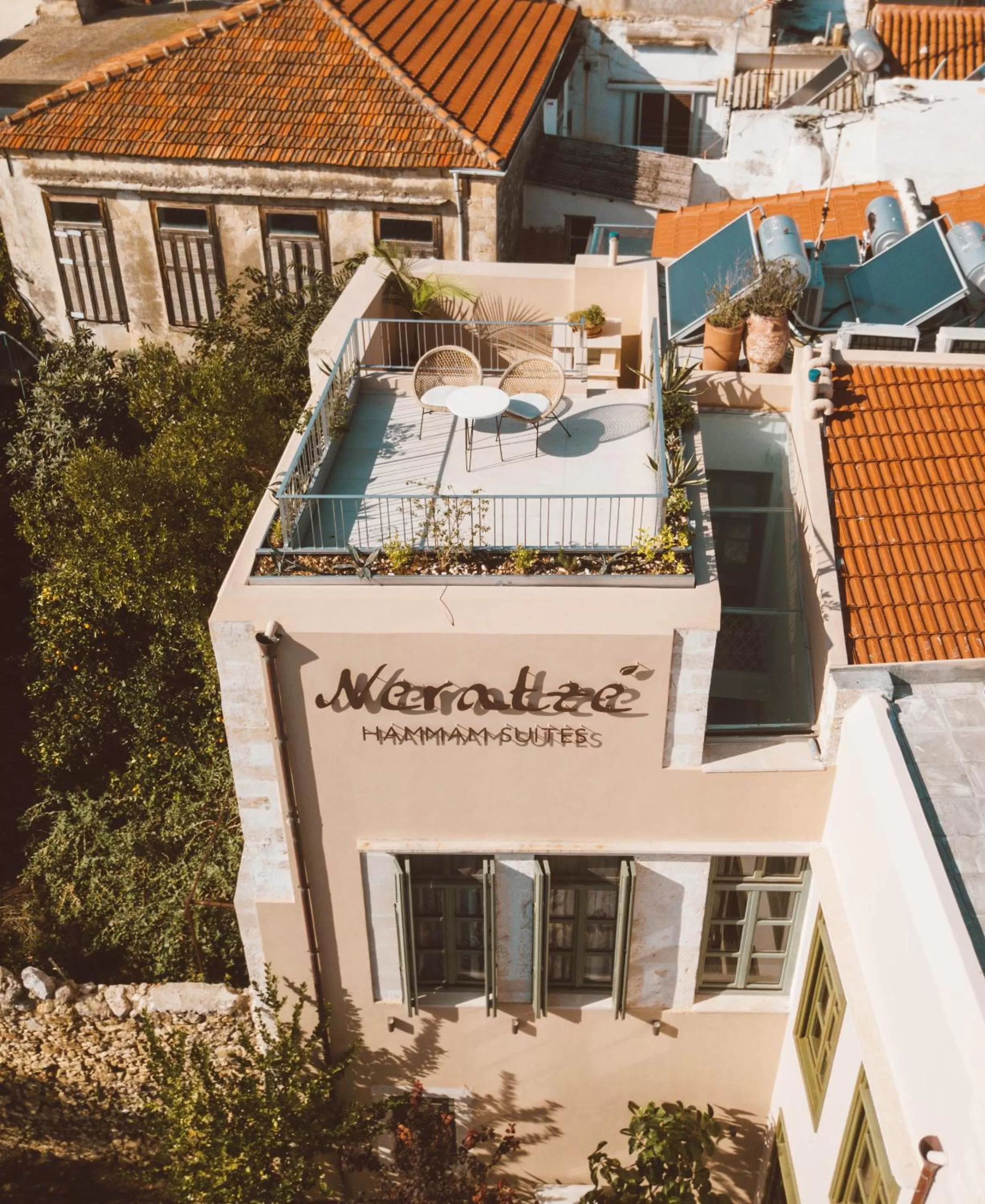Bird's-eye View in Neratze Hammam Suites