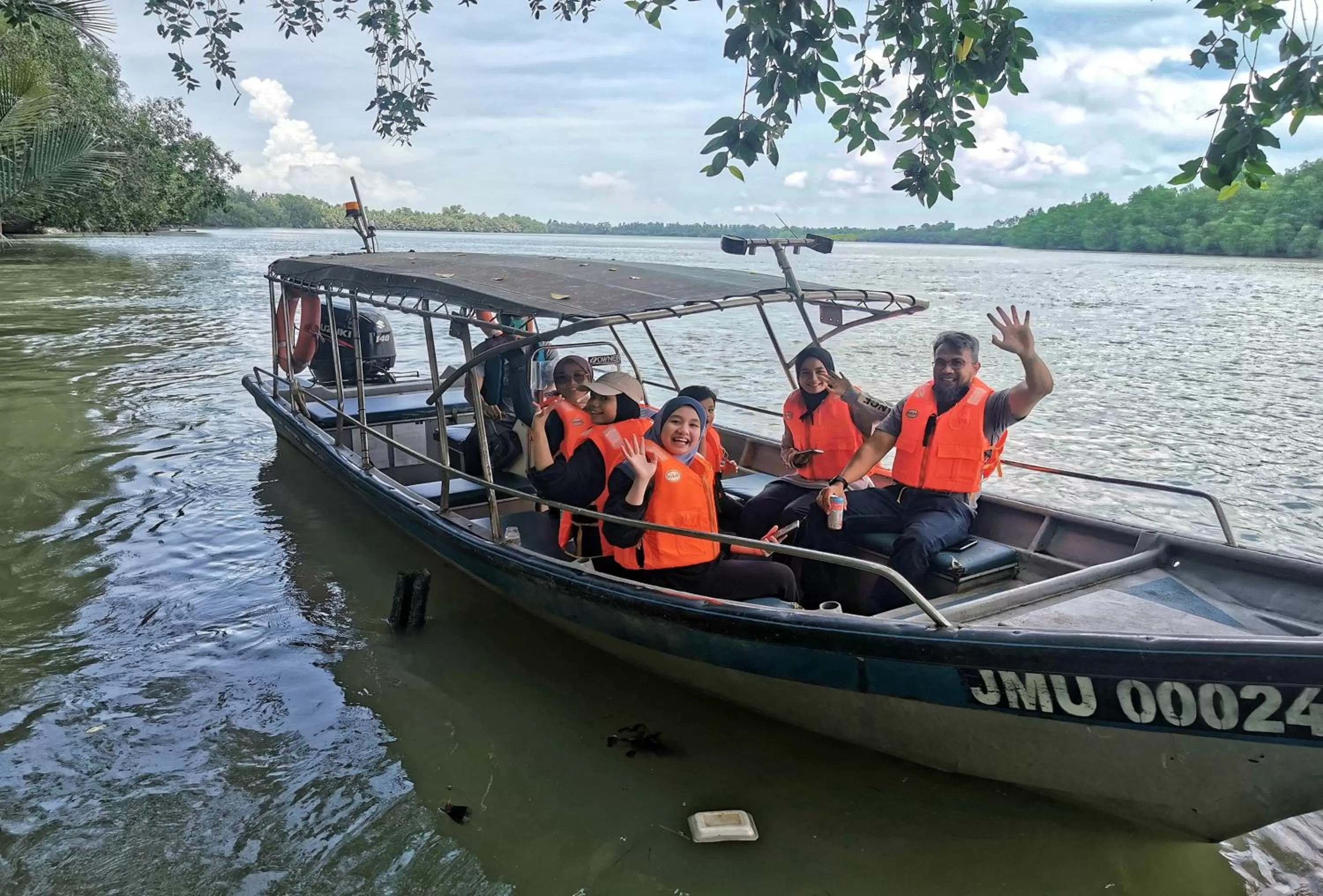 People in Sabak Awor Resort