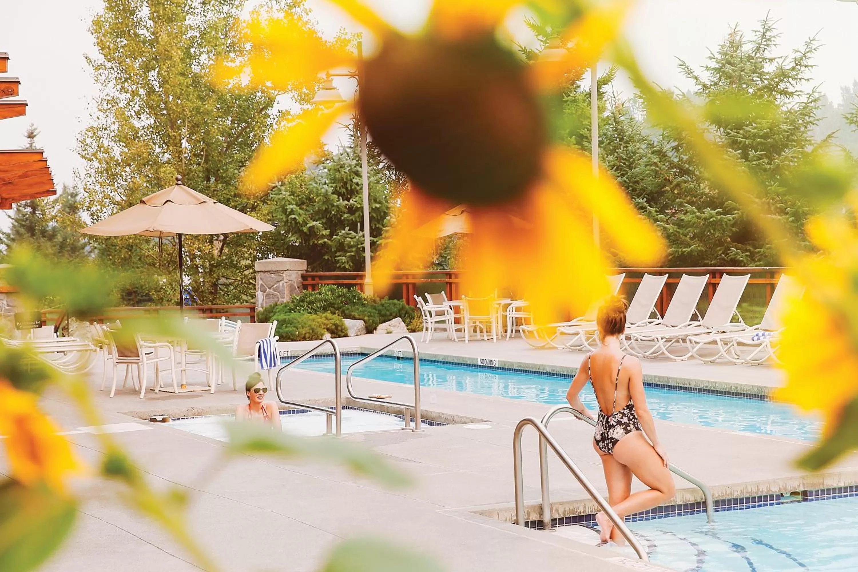 Pool view in Pan Pacific Whistler Village Centre
