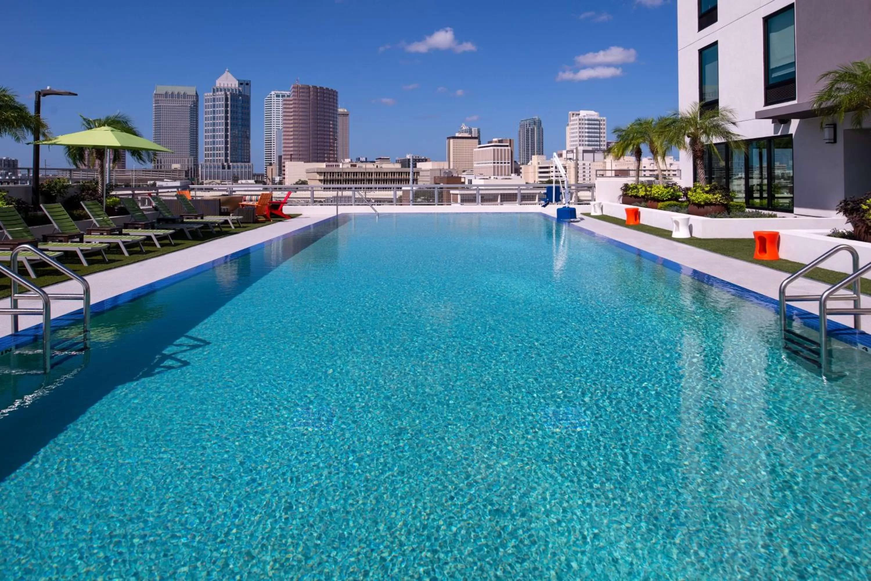 Pool view in Home2 Suites By Hilton Tampa Downtown Channel District
