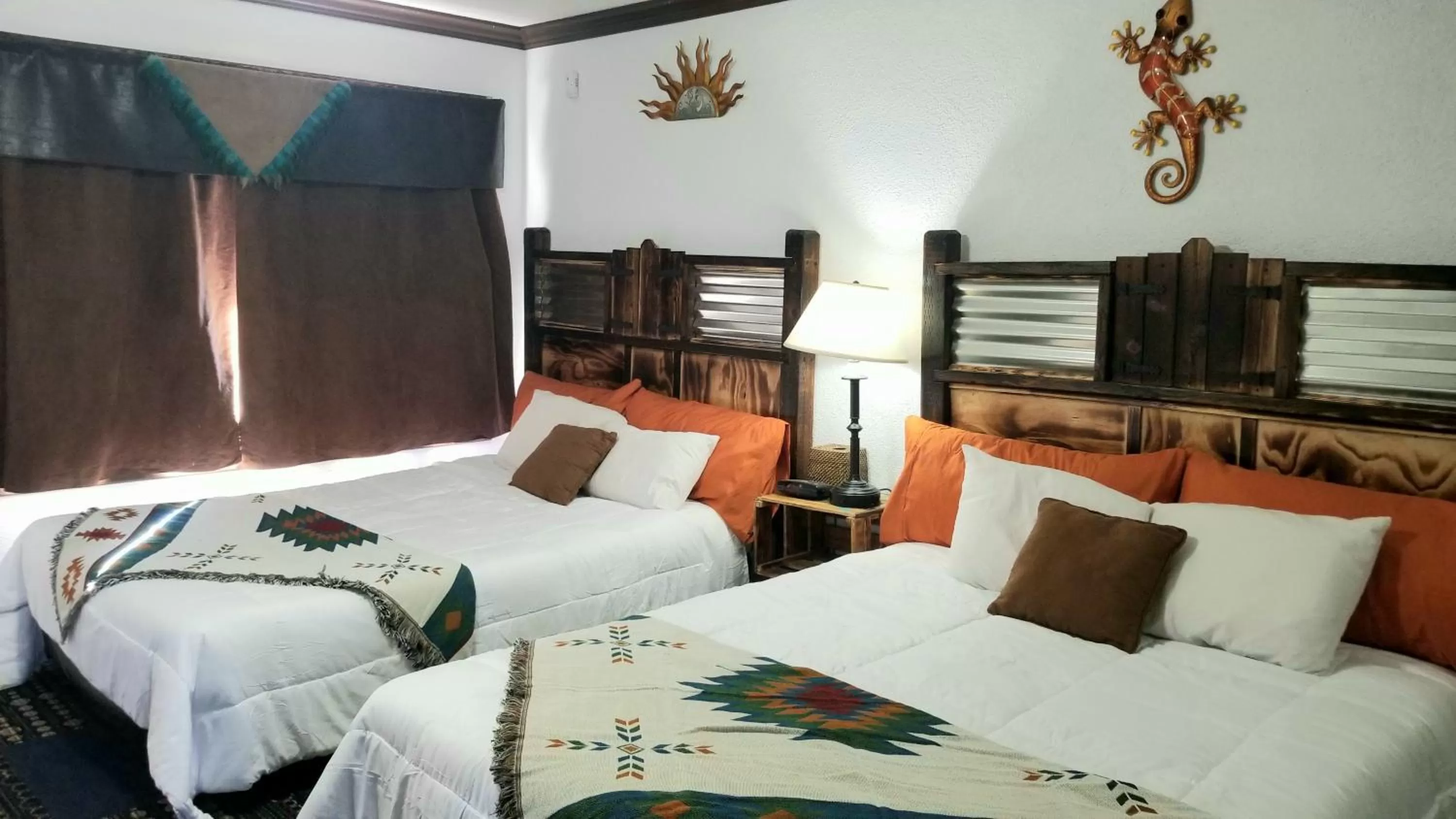 Bed in Adobe Sands Motel