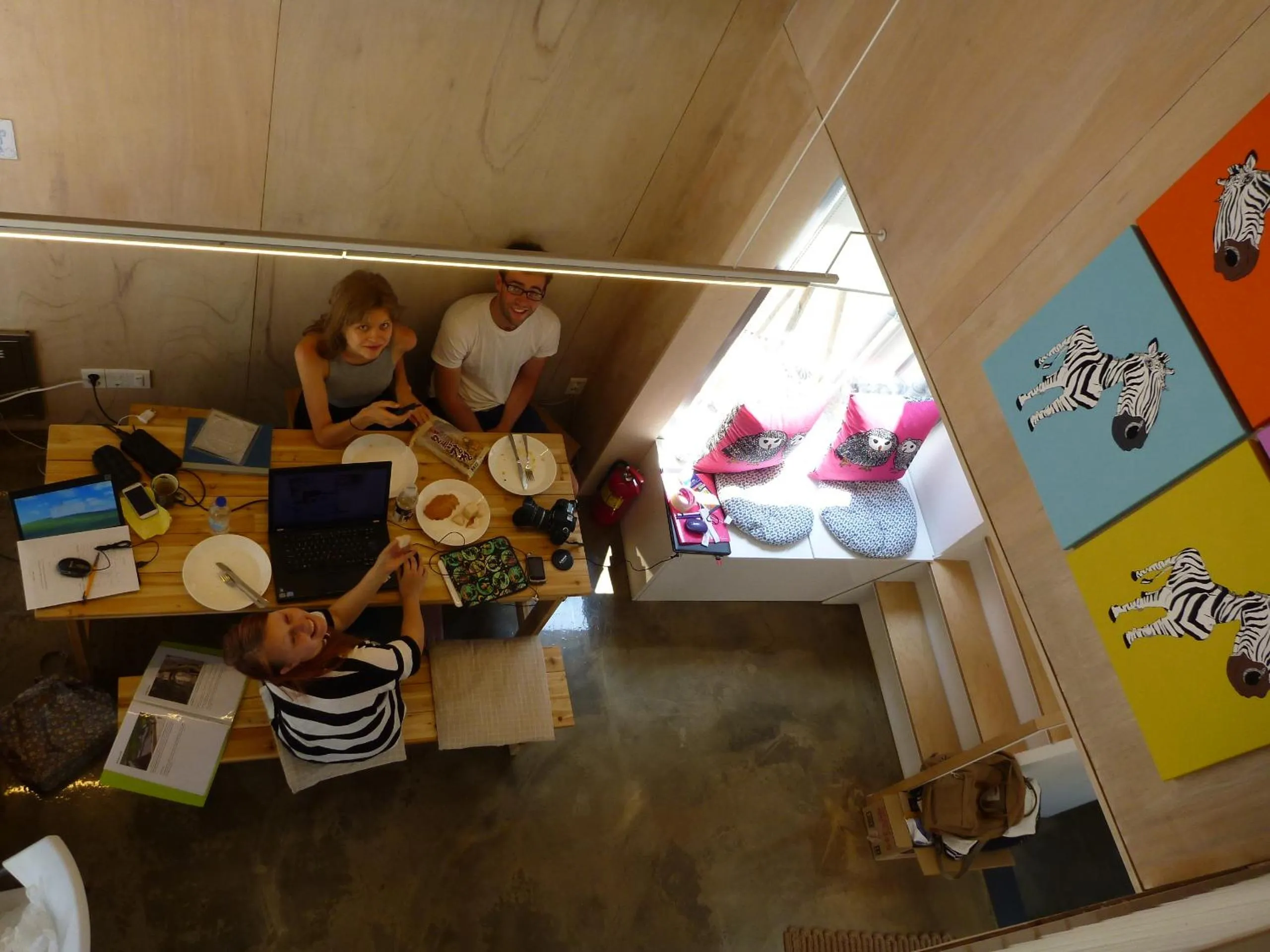 Communal lounge/ TV room in Inside Busan Hostel