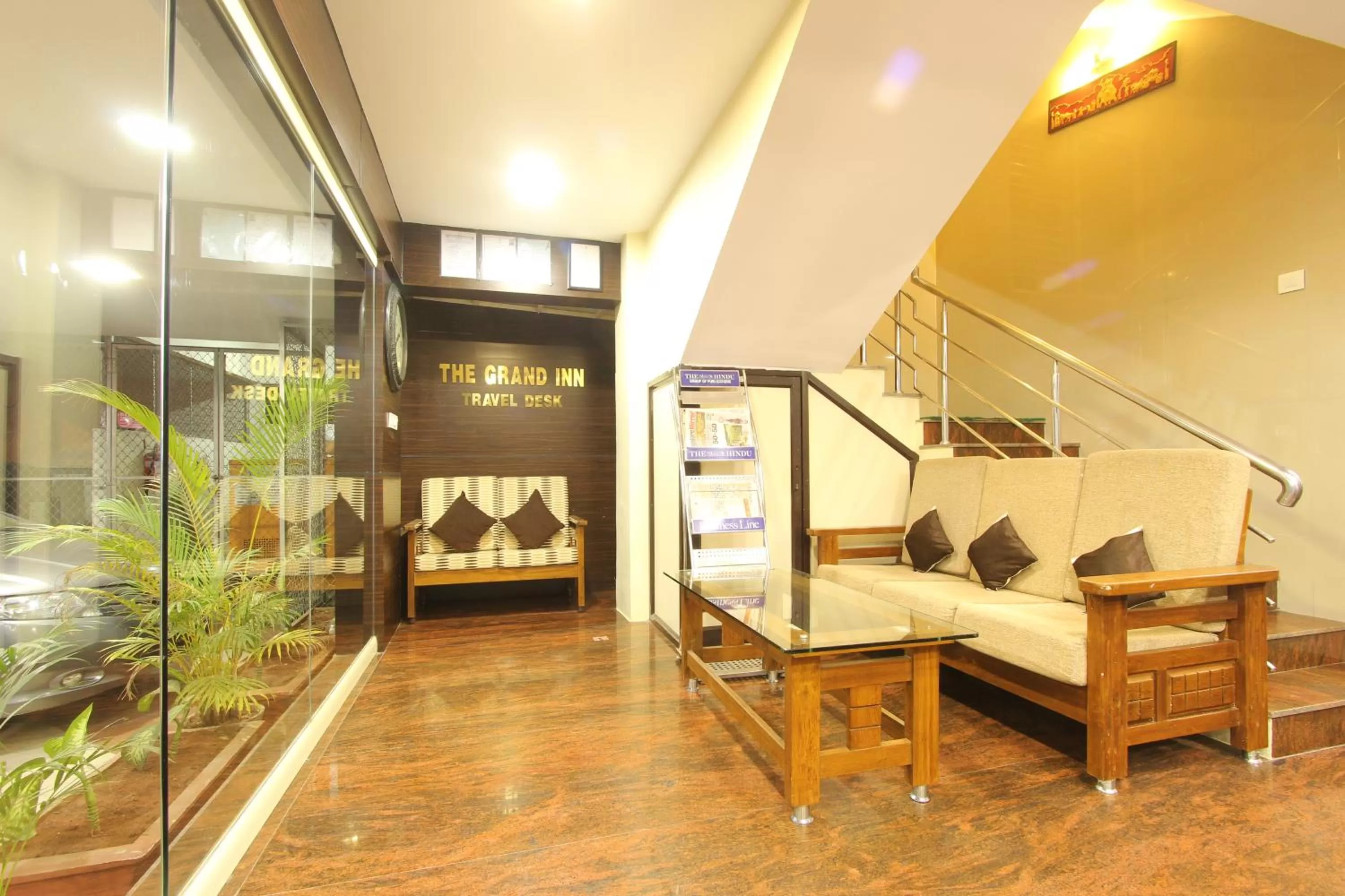 Lobby or reception in The Grand Inn Mysore